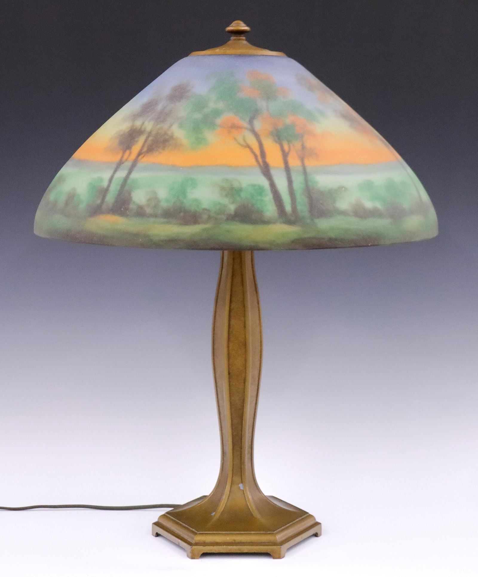Reverse Painted Table Lamp (1 of 7)