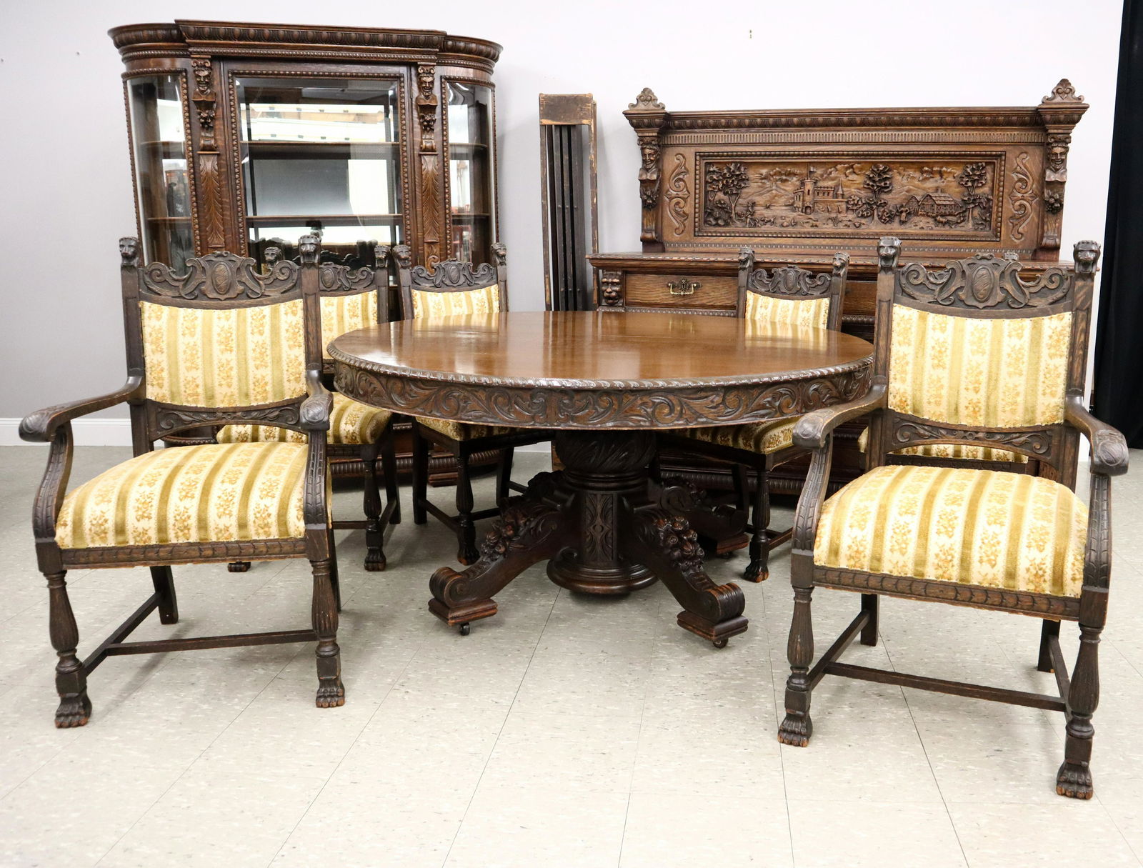 Dining Set, Attrib. Horner Bros, NY. (1 of 7)