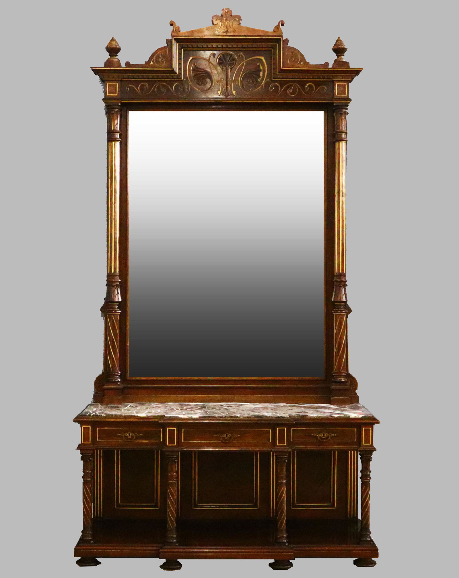 Victorian Hall Mirror (1 of 1)