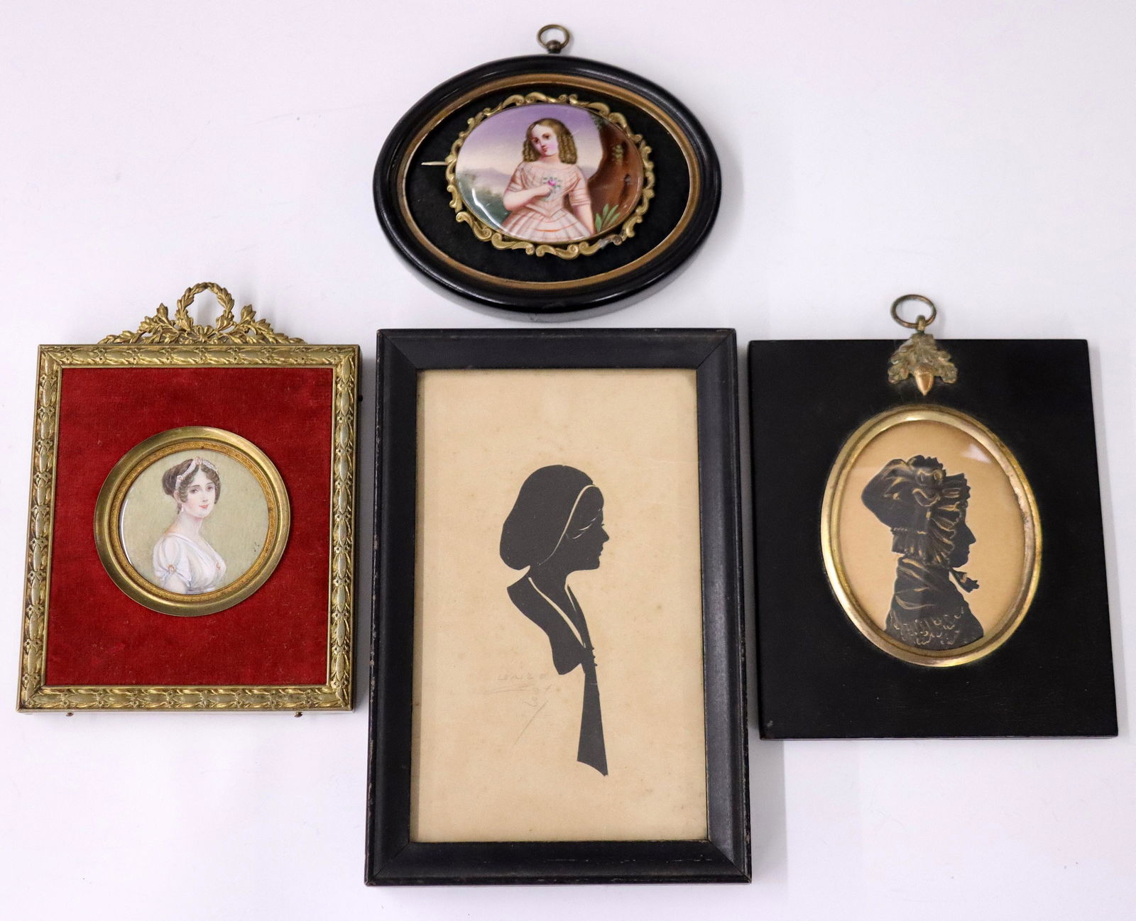 2 Miniature Portraits & 2 Silhouettes (1 of 1)