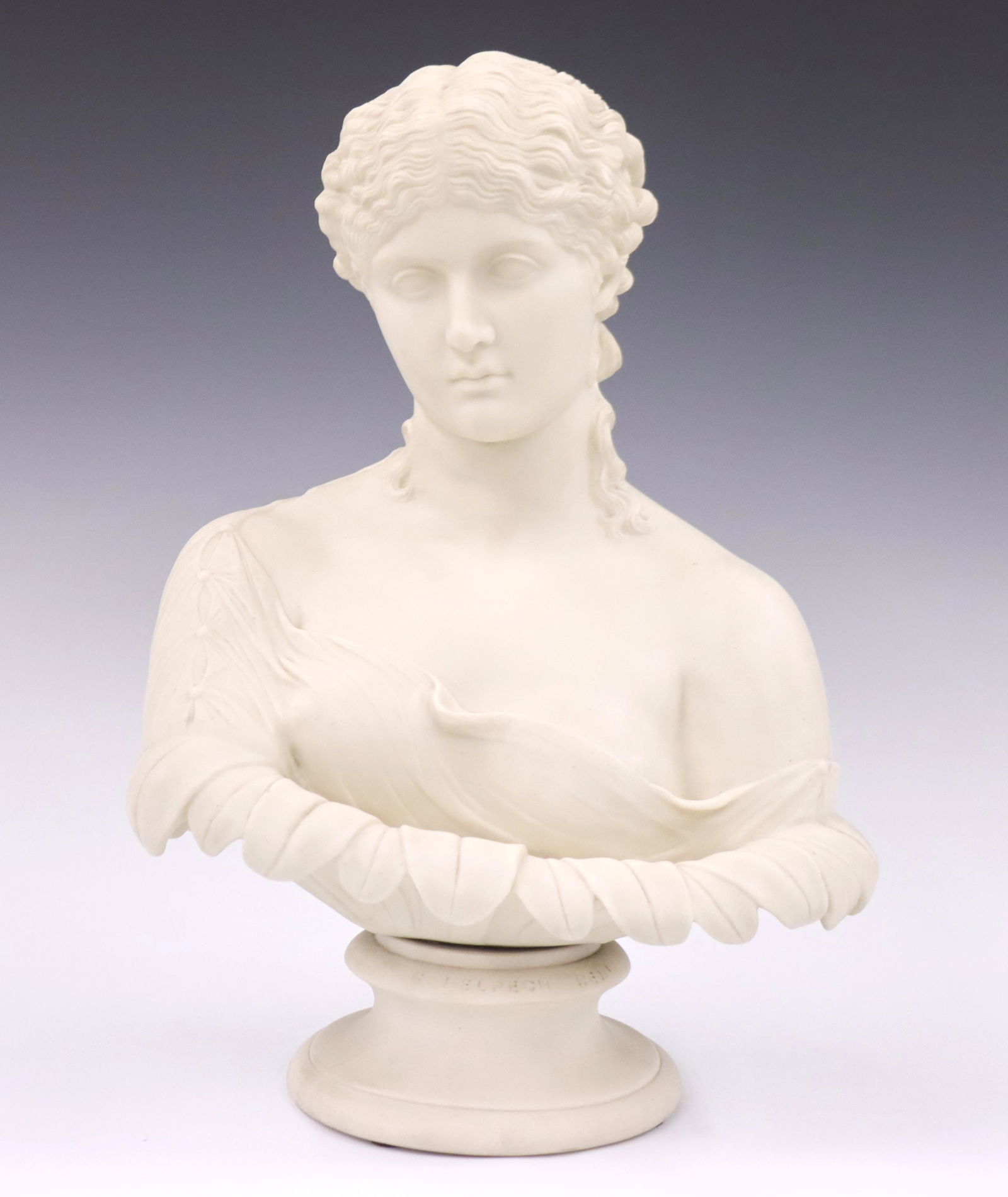 Copeland Parian Bust by C. Delpech (1 of 4)