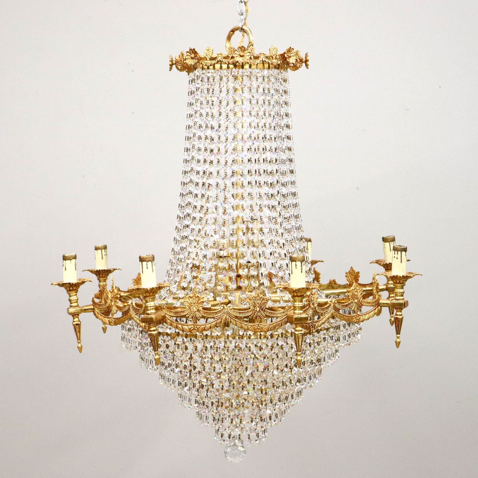 French Empire Crystal Chandelier (1 of 5)
