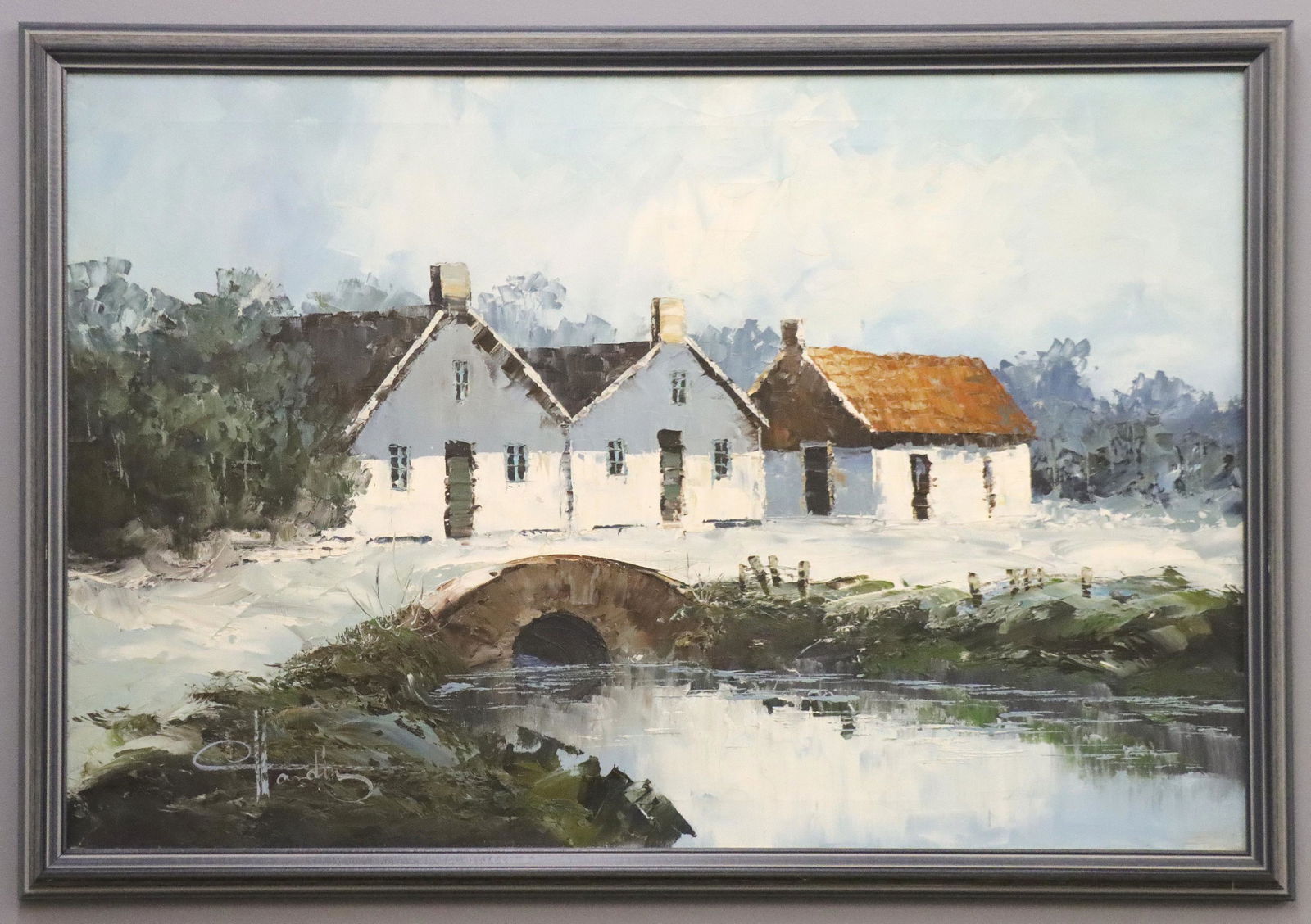 Winter Landscape Oil on Canvas (1 of 3)