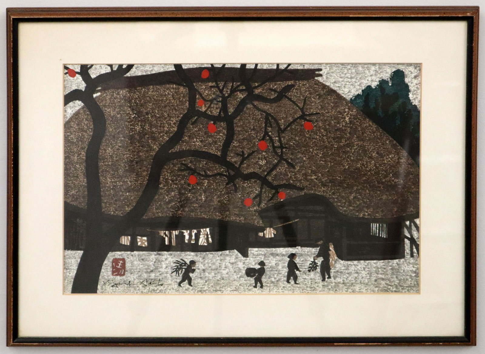 K. Saito Colored Woodblock (1 of 2)