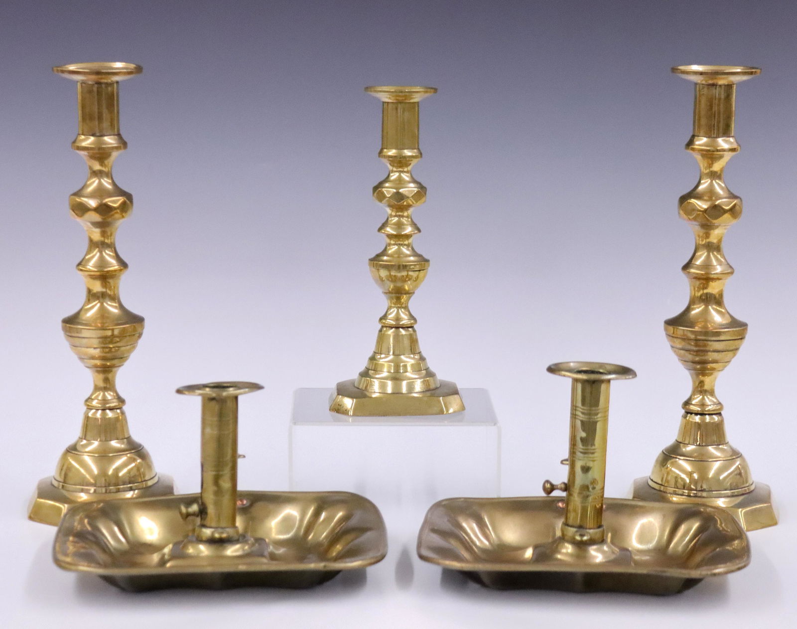 5 Brass Candle Holders (1 of 1)