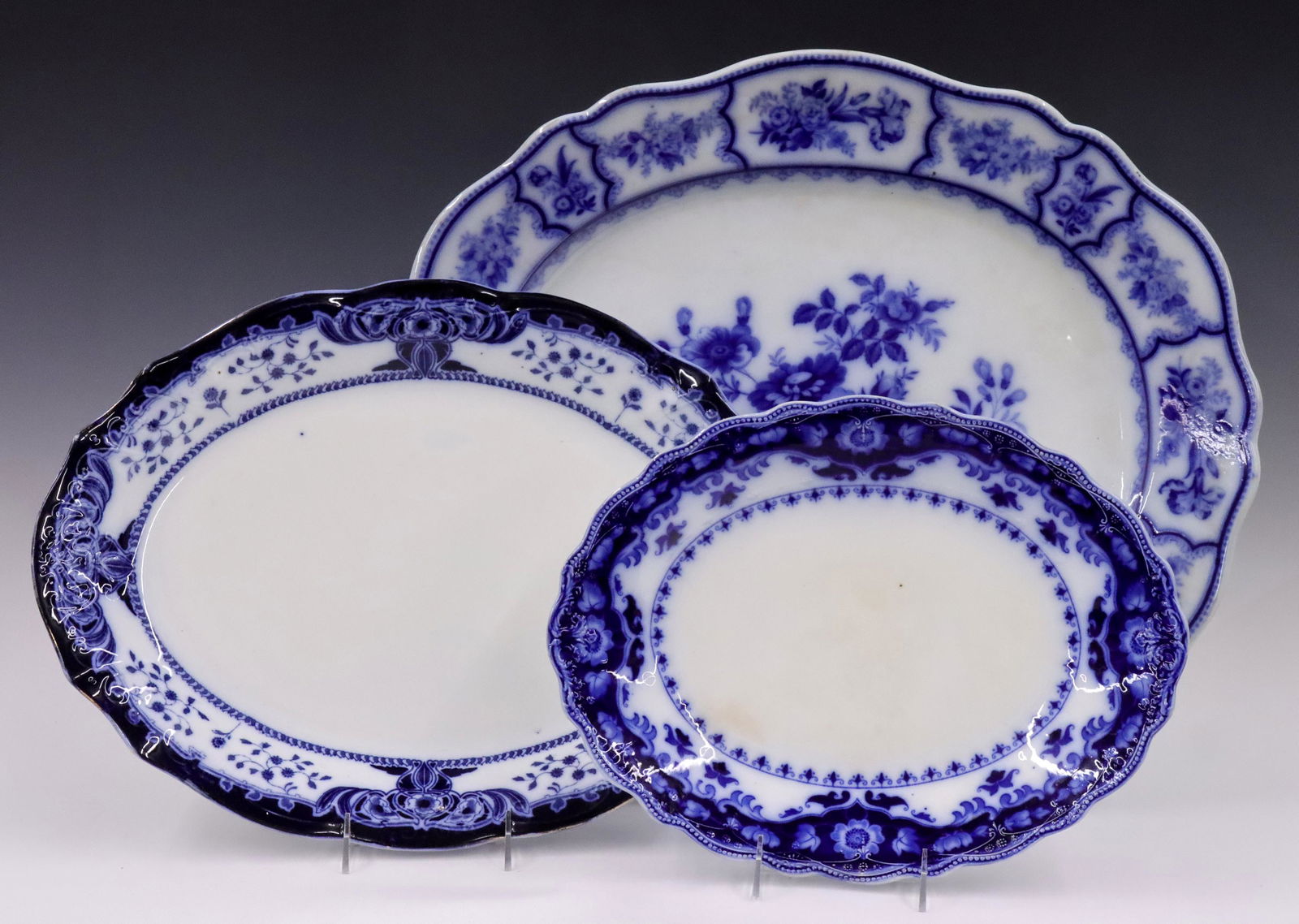 3 Flow Blue Platters (1 of 1)