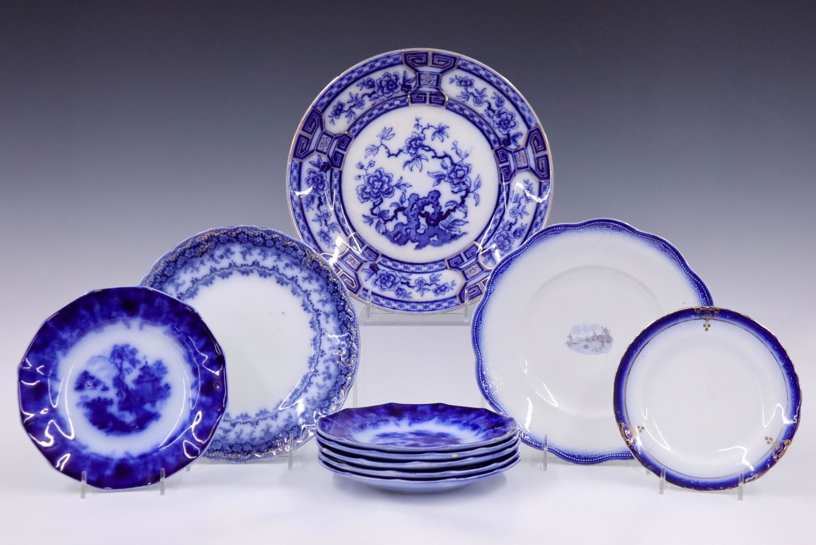 10 Flow Blue Dishes (1 of 1)