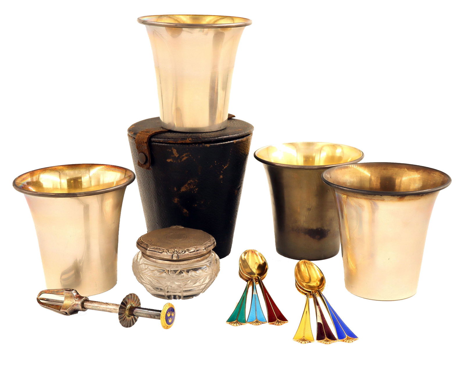 7 pcs Sterling Silver & Olive Grabber (1 of 1)