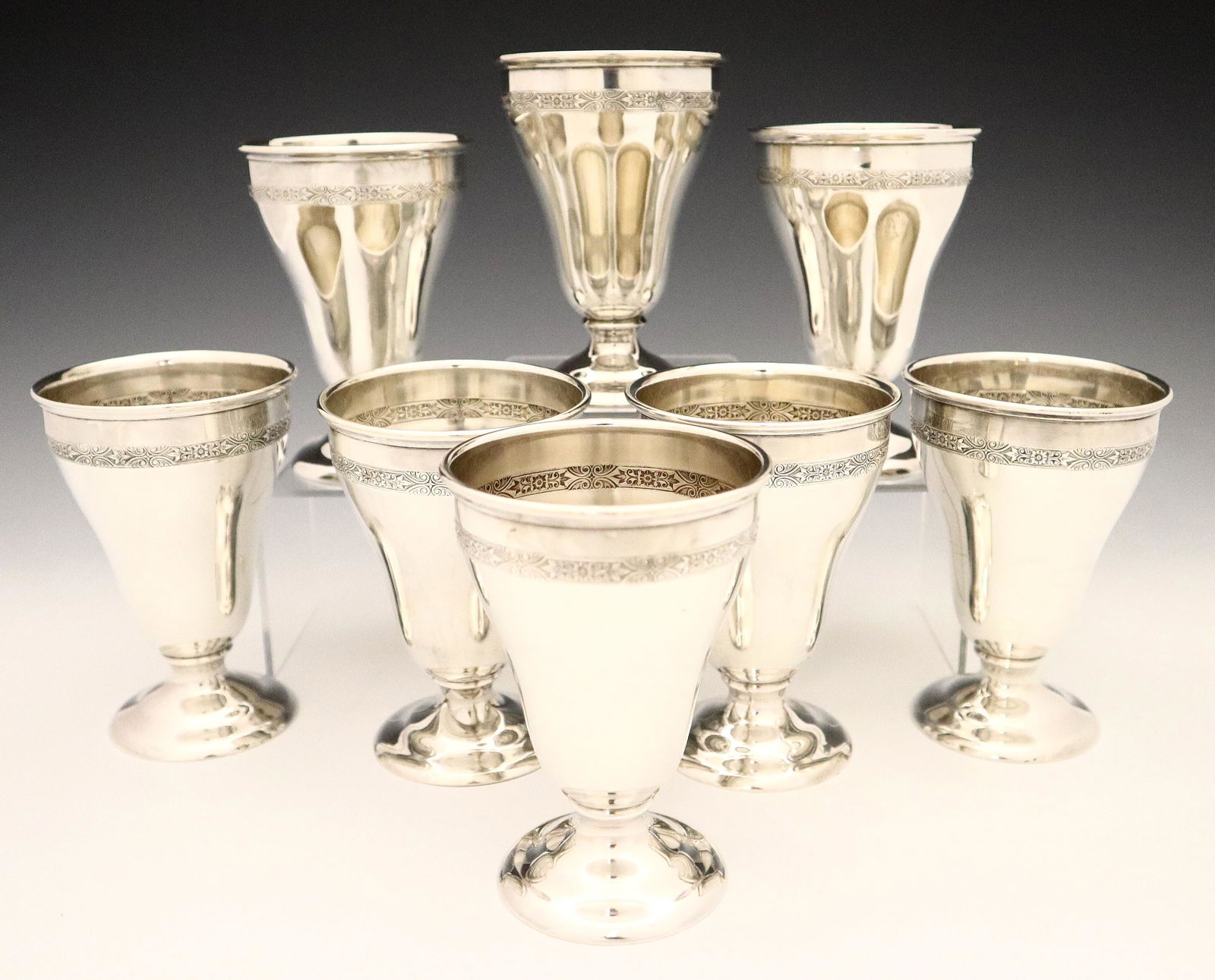 8 Elgin Sterling Goblets (1 of 1)