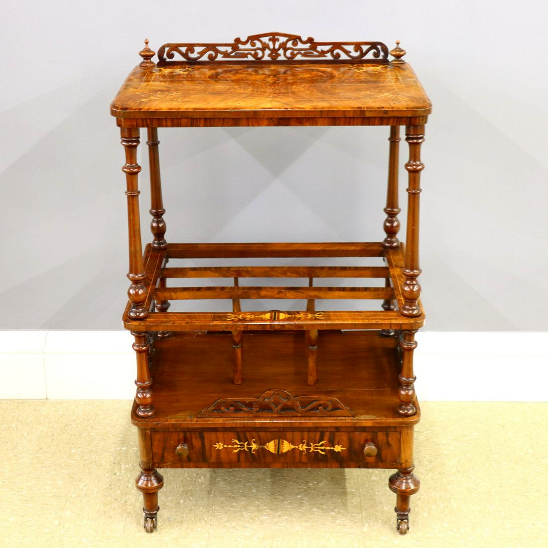 British Victorian Library Stand (1 of 3)