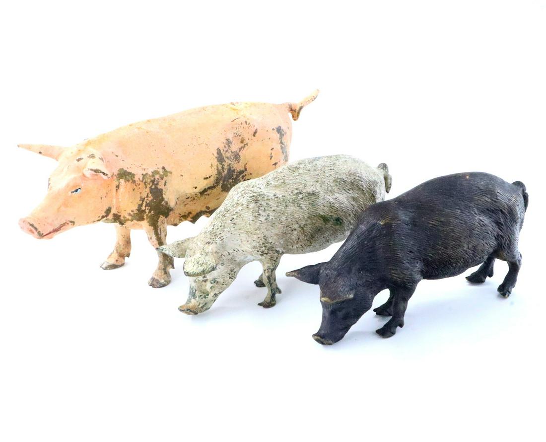 3 Austrian Bronze Pigs (1 of 1)