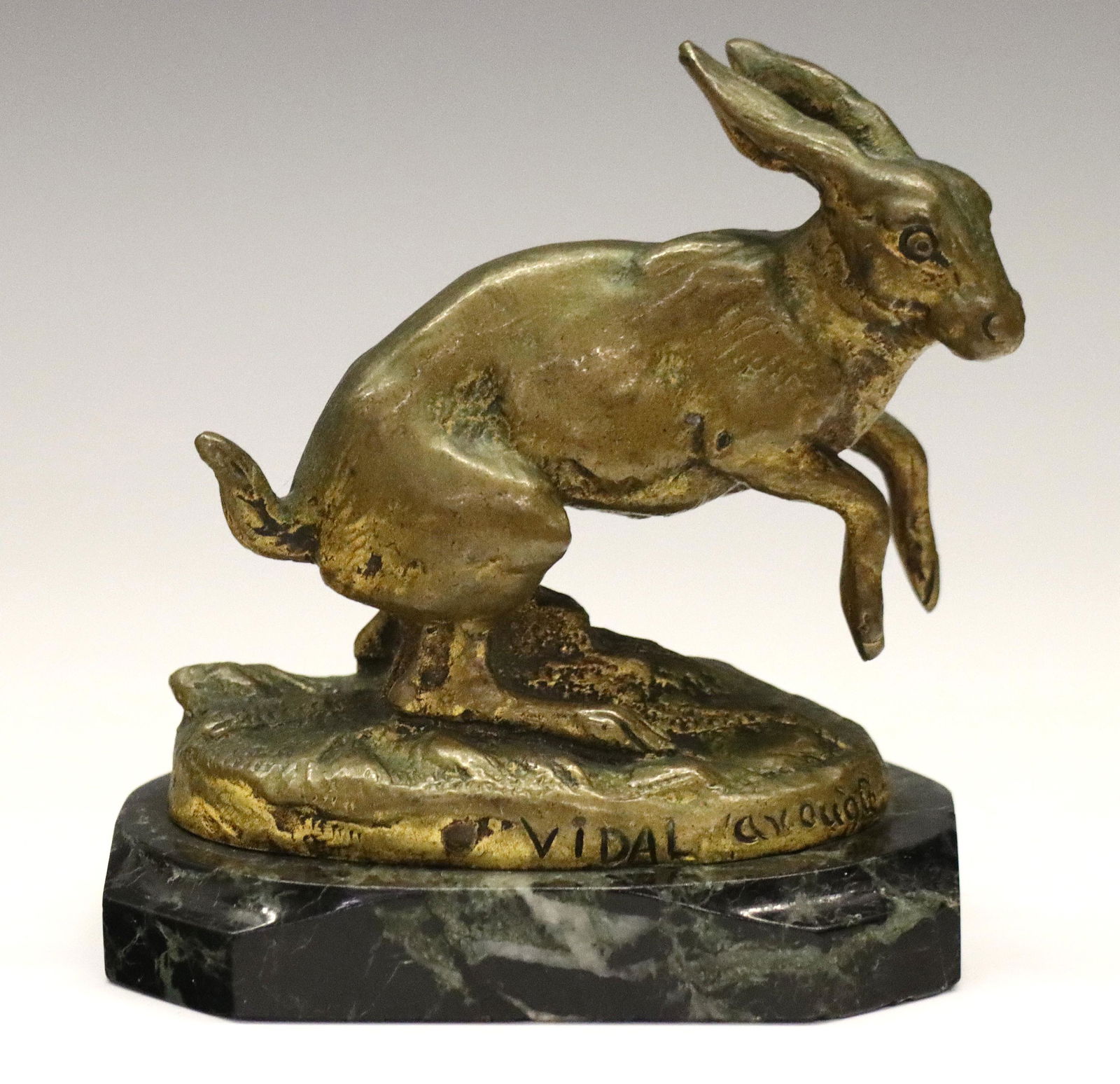 After L. Vidal Bronze Hare Sculpture (1 of 4)