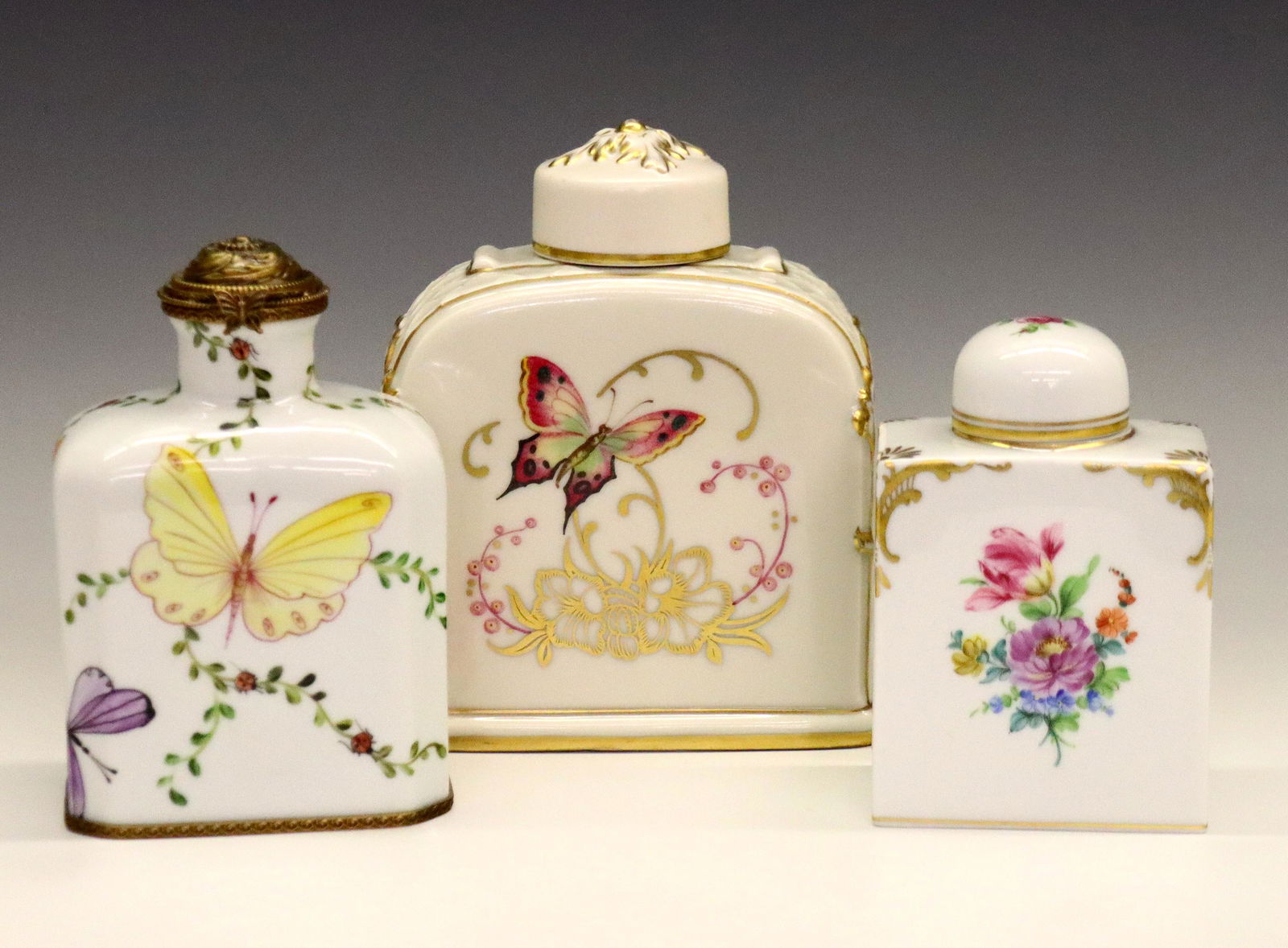 3 Porcelain Tea Caddies (1 of 1)