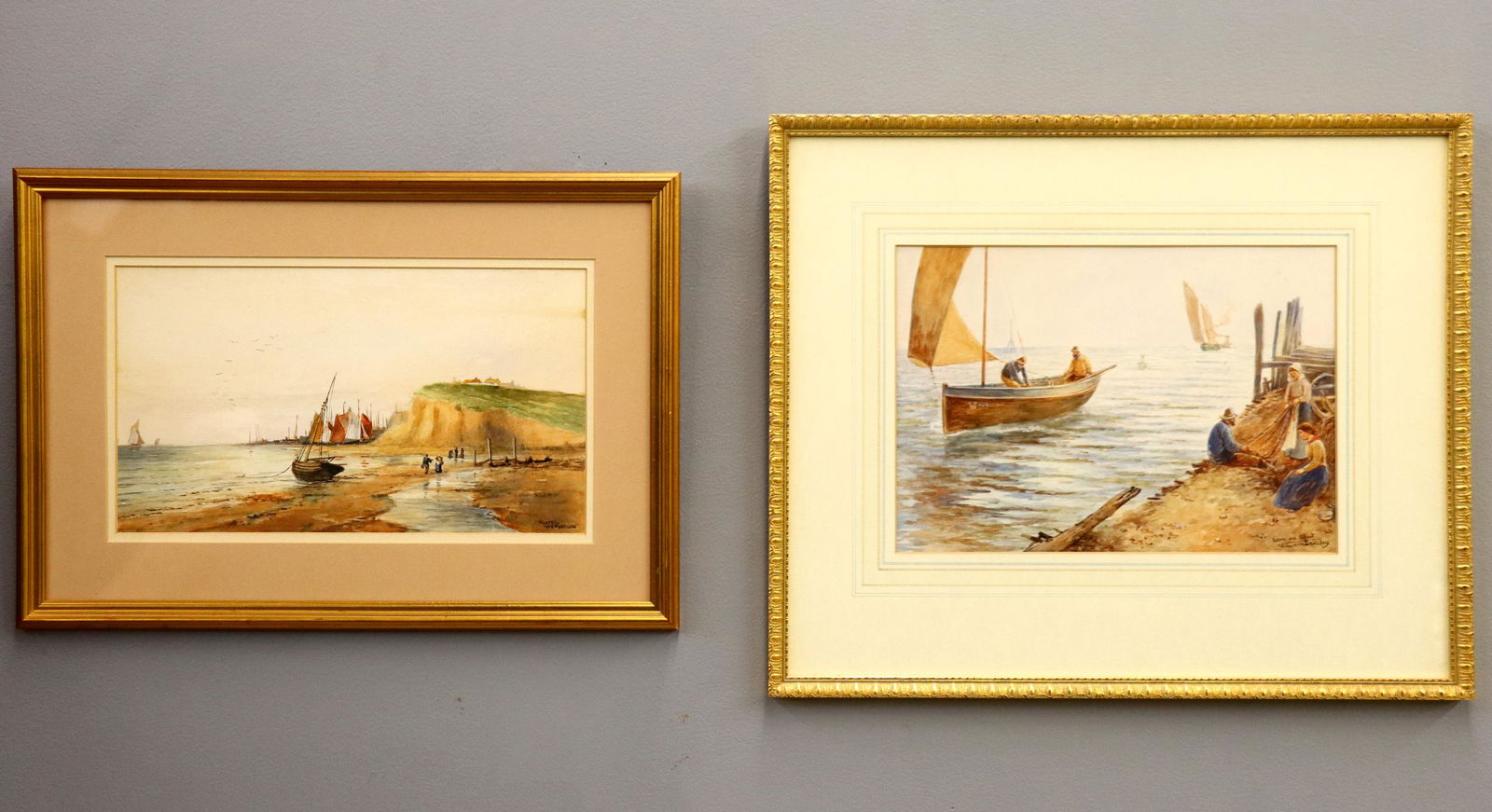 2 Watercolor Harbor Scenes (1 of 5)
