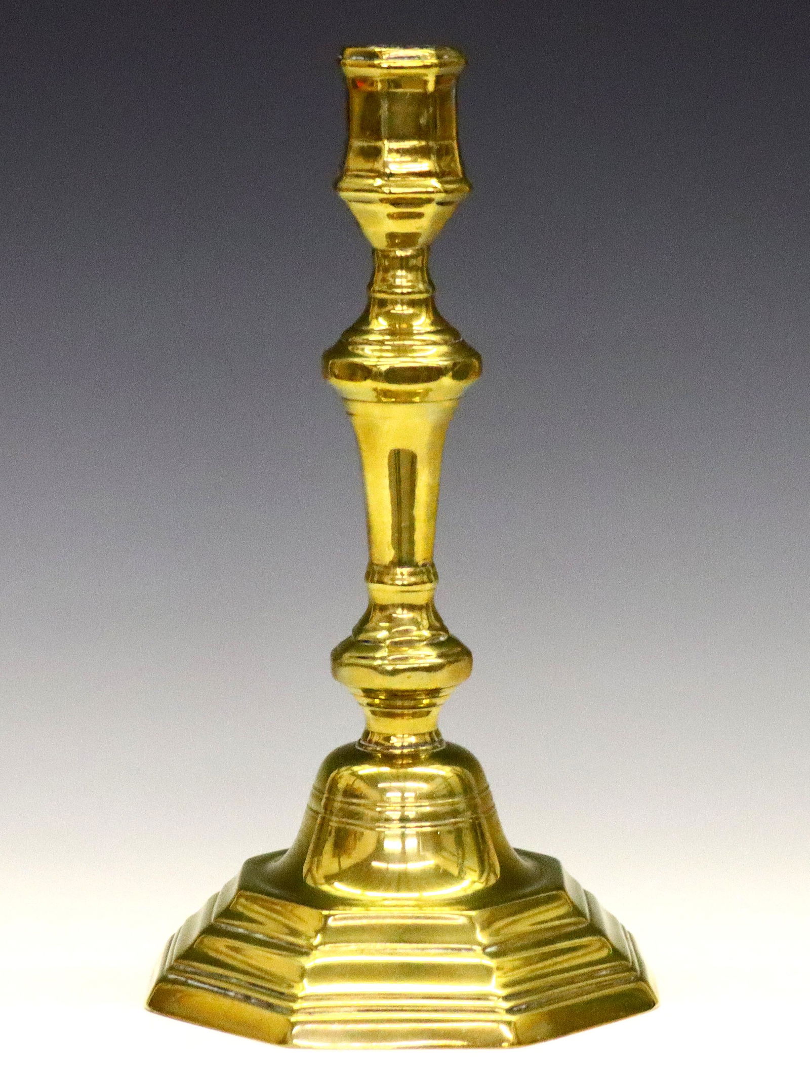 Georgian Brass Candlestick (1 of 2)