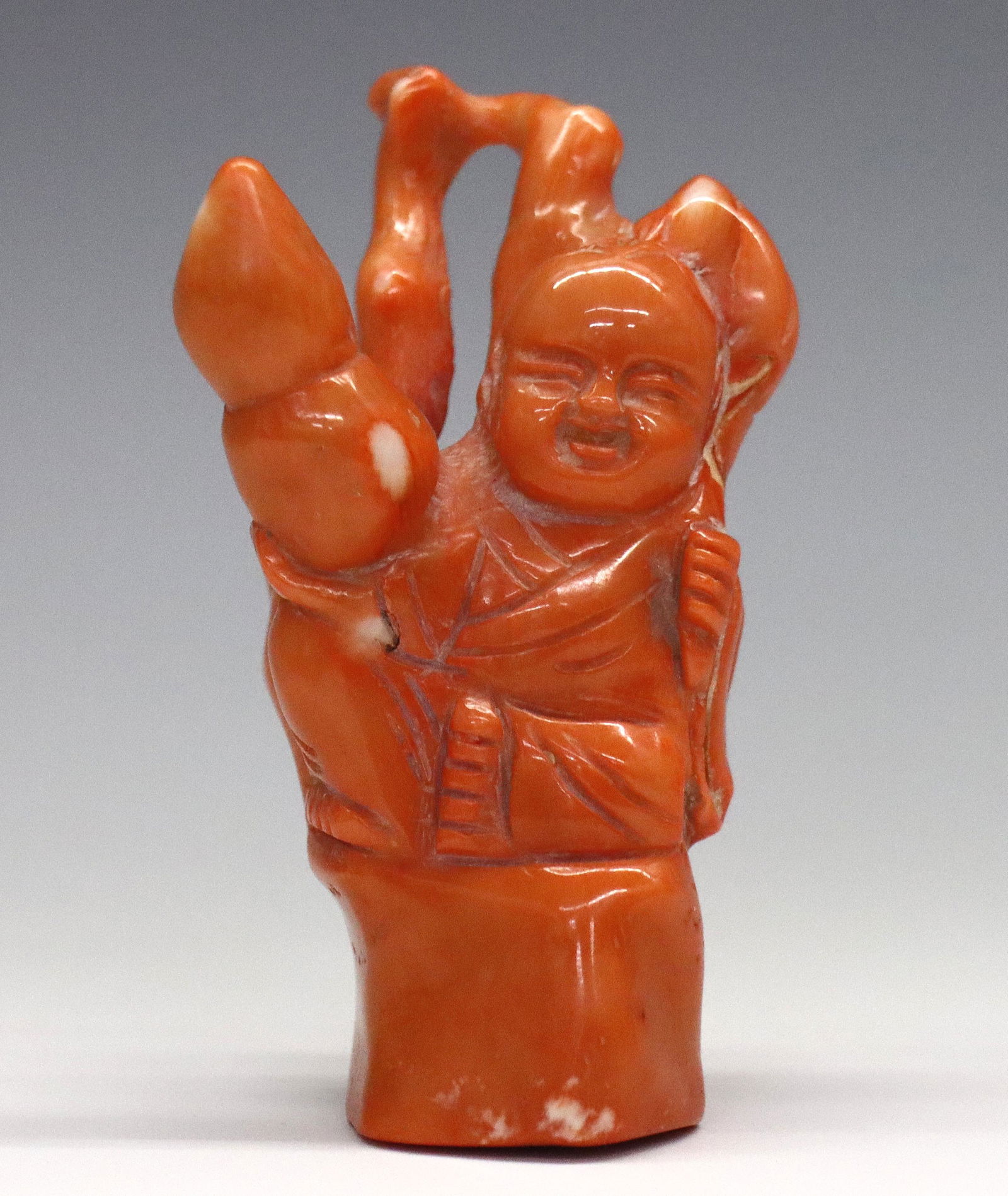 Chinese Coral Figure (1 of 3)