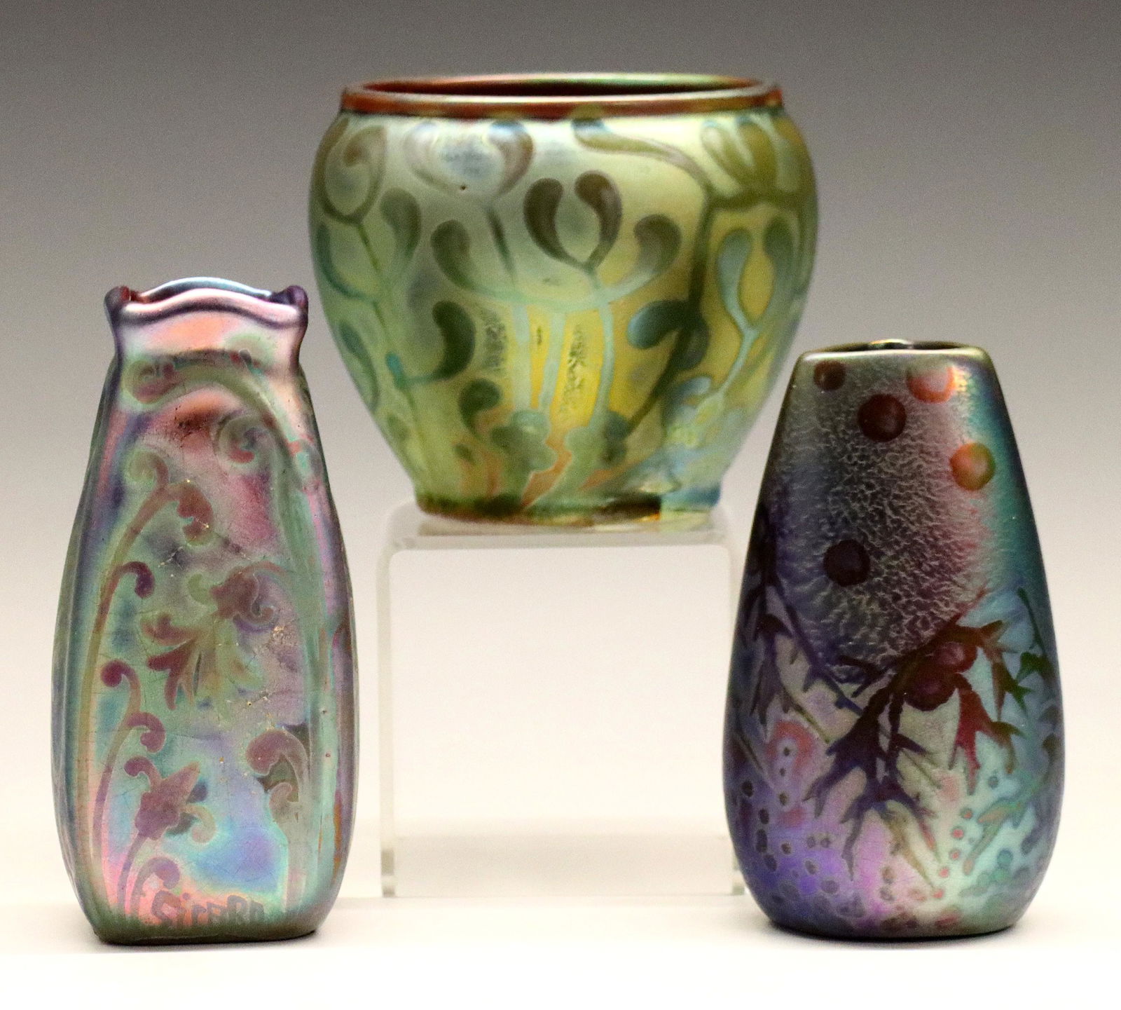 3 Weller Sicard Vases (1 of 18)