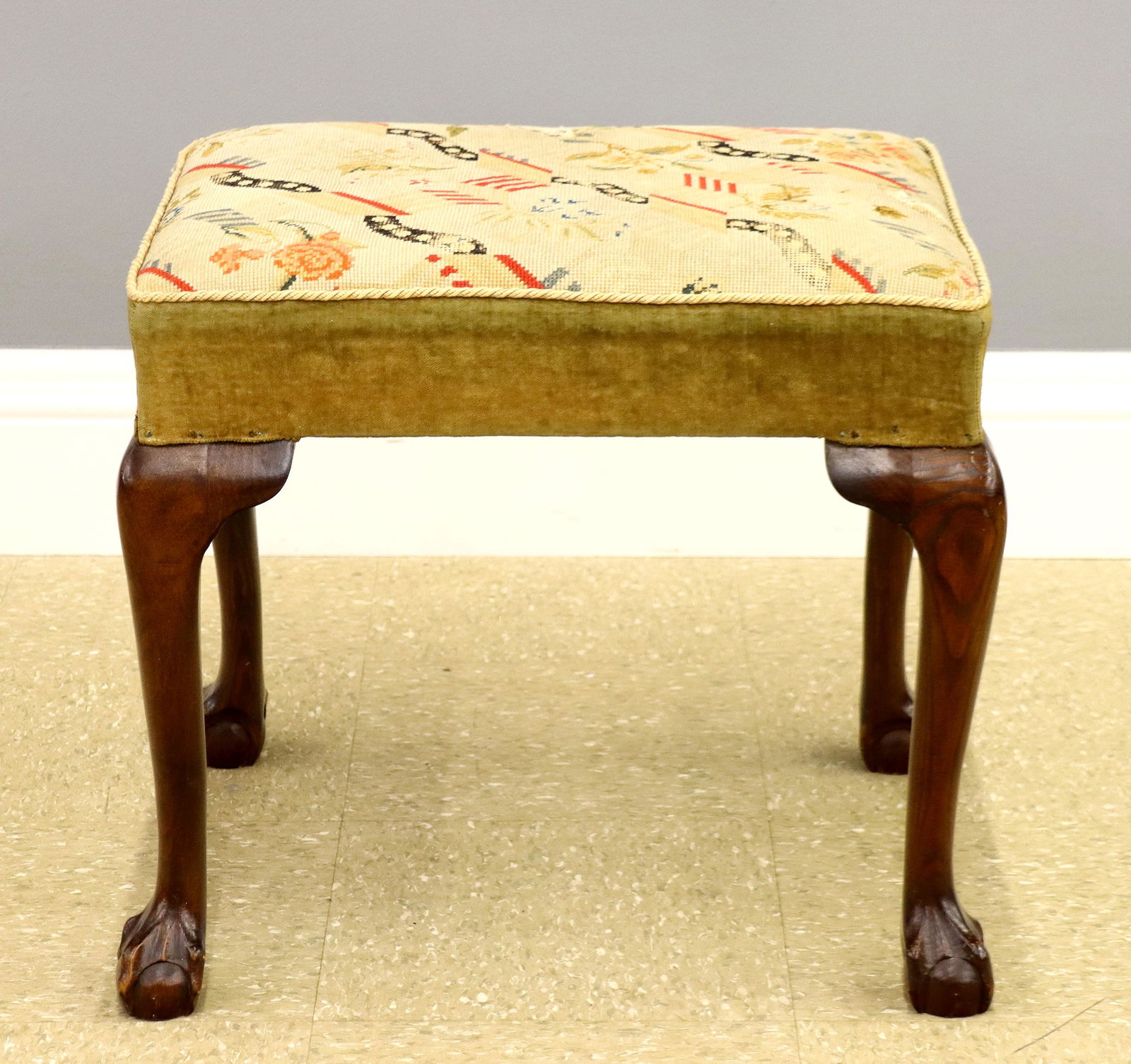 Chippendale Style Foot Stool (1 of 3)