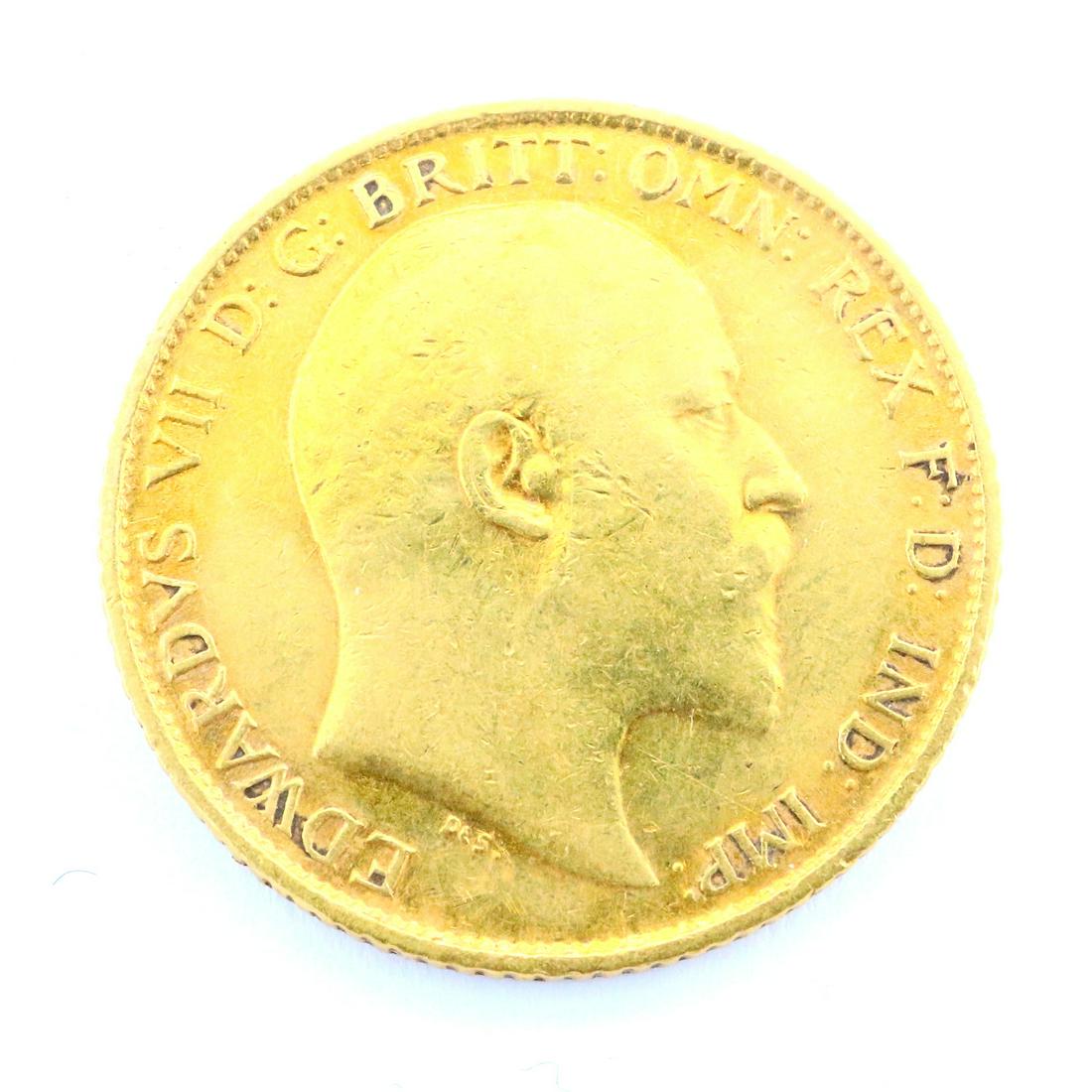 1906 British Gold Half Sovereign (1 of 2)