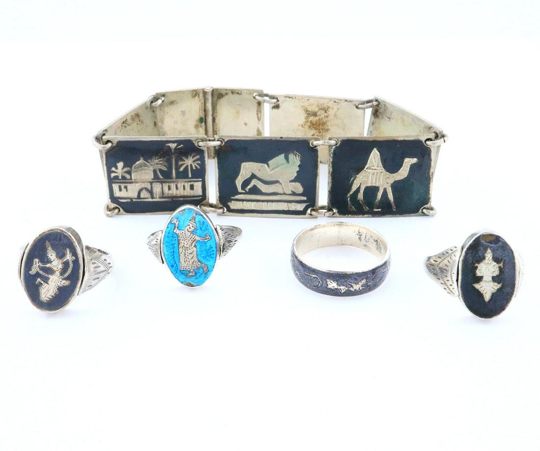 5 pcs Siam Niello Jewelry (1 of 2)