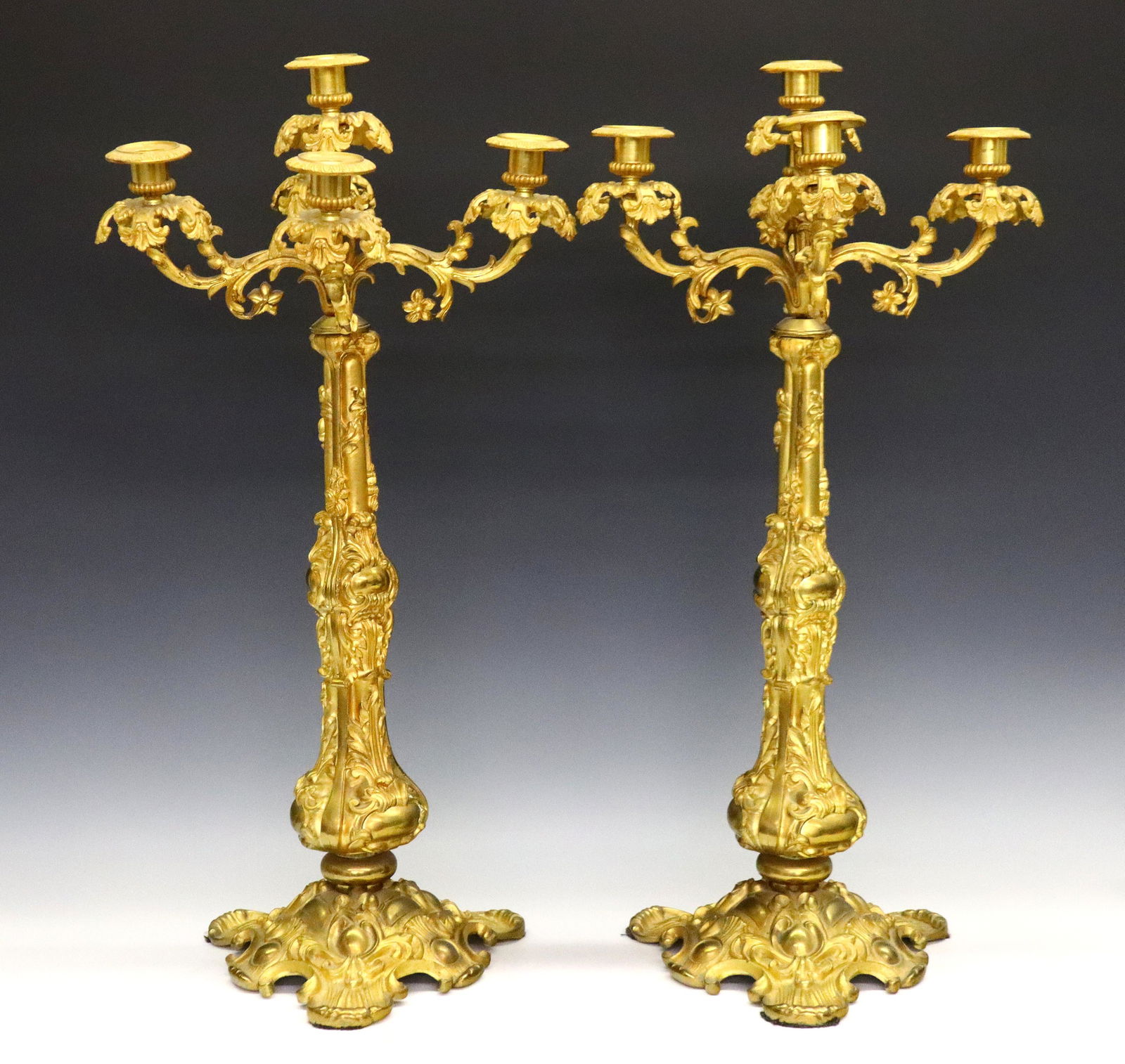 Pr French Bronze Candelabra (1 of 3)