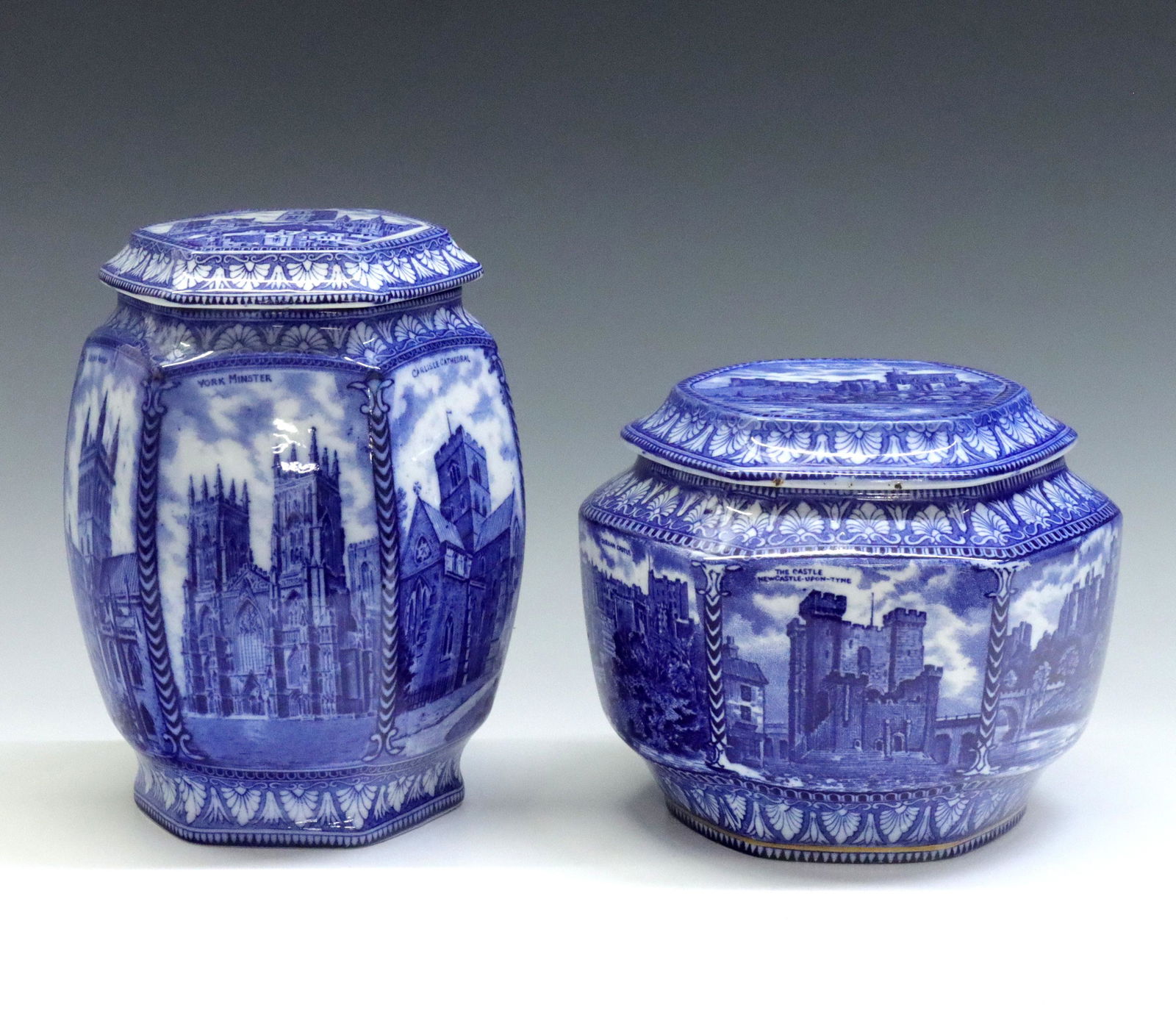 2 Maling Ware Tea Caddies (1 of 2)