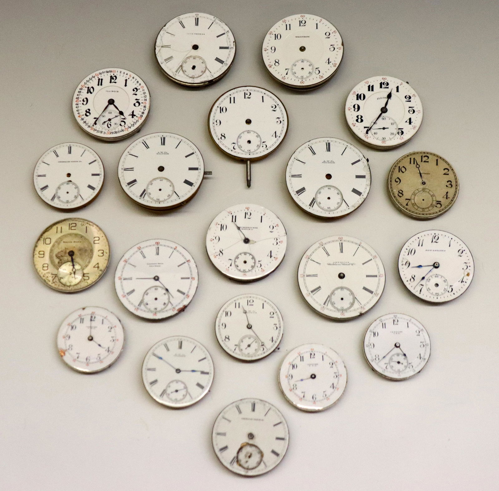 20 Pocket Watch Movements (1 of 2)