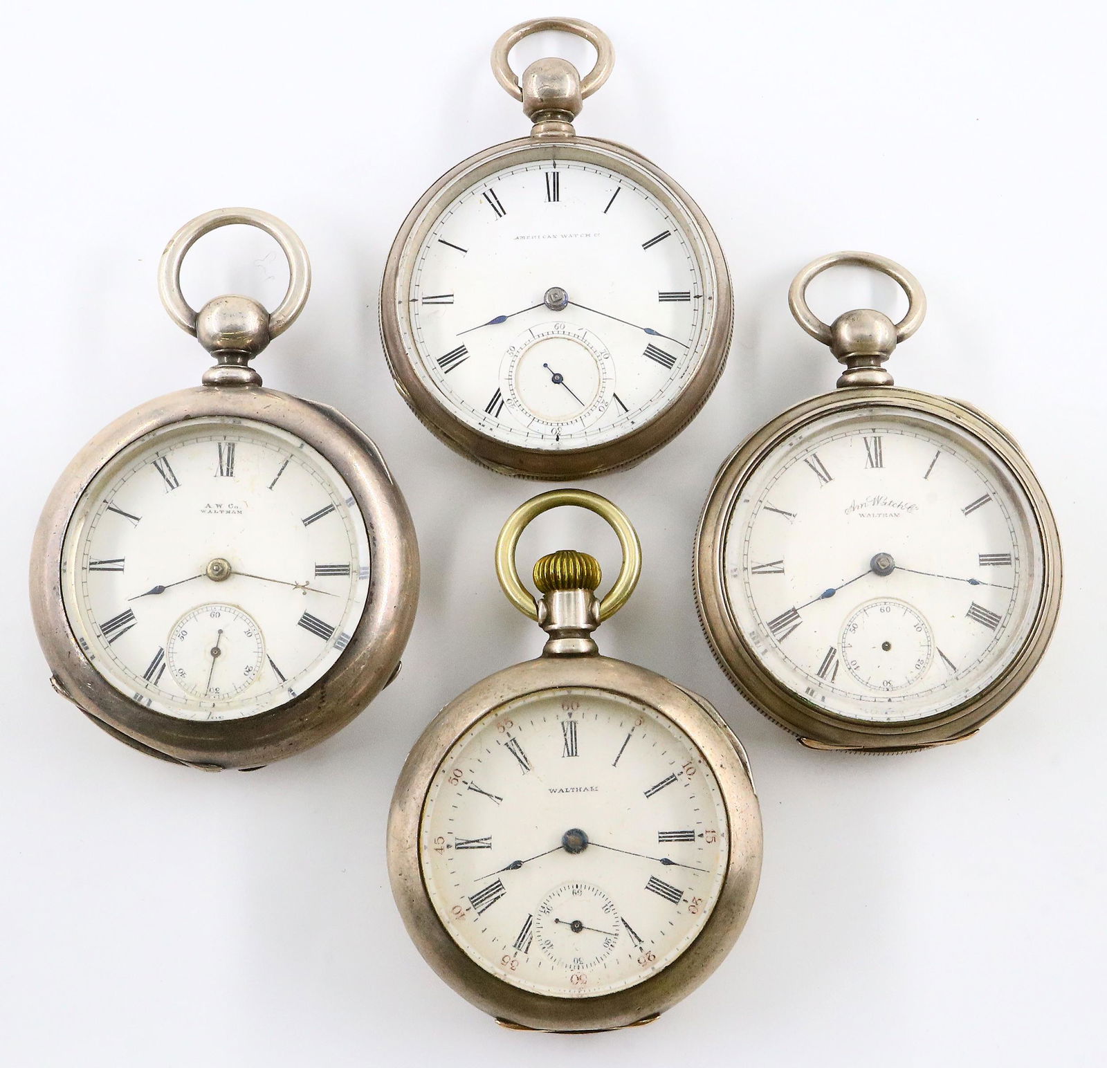 4 AWW Co.  Pocket Watches (1 of 3)