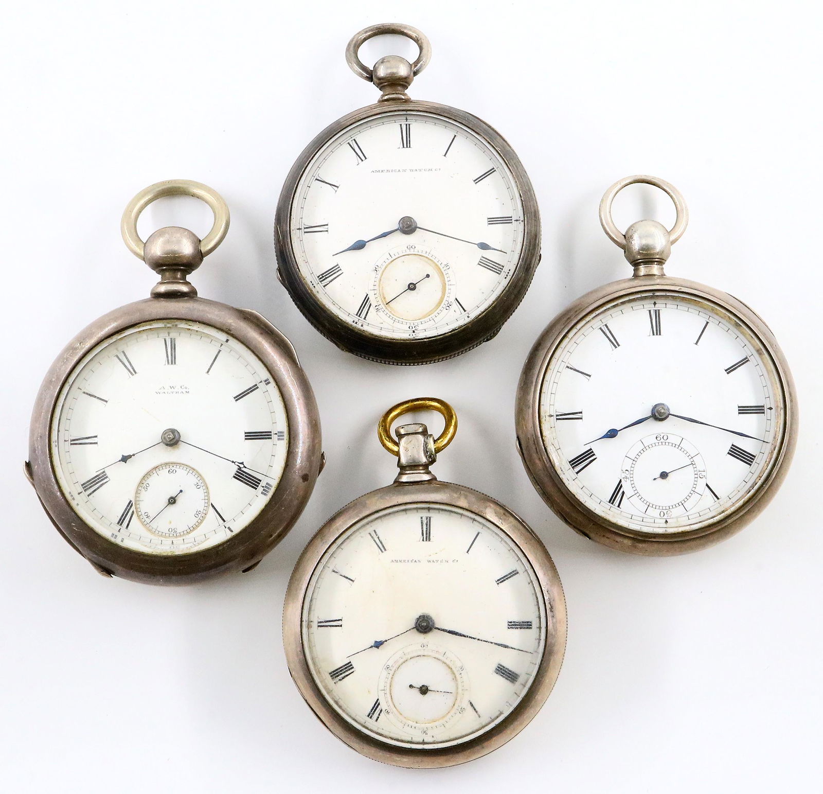 4 AWW Co. Pocket Watches (1 of 3)
