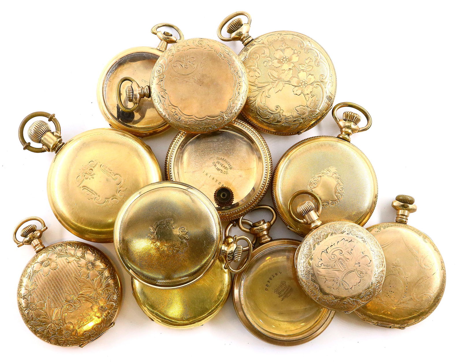 12 Gold Filled Pocket Watch Cases (1 of 3)