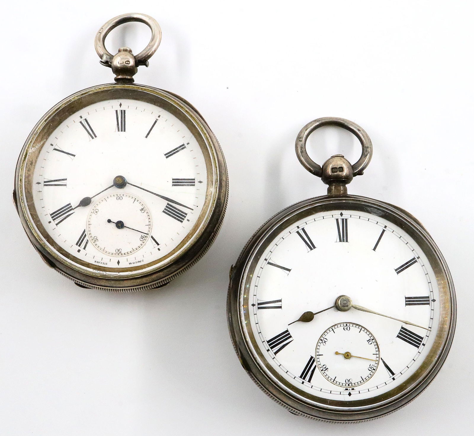 2 English Sterling Pocket Watches (1 of 3)
