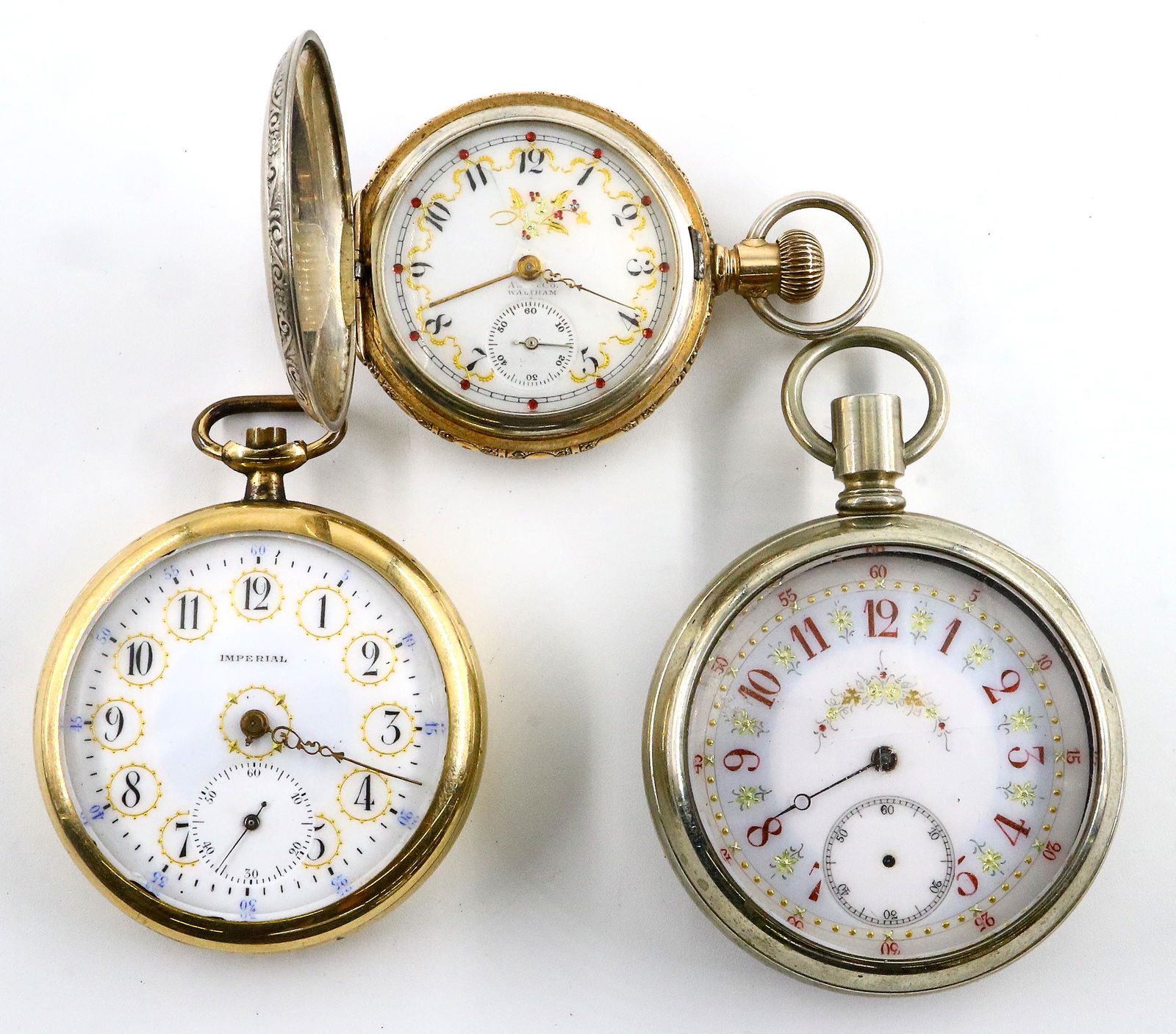 3 Pocket Watches With Fancy Dials (1 of 4)