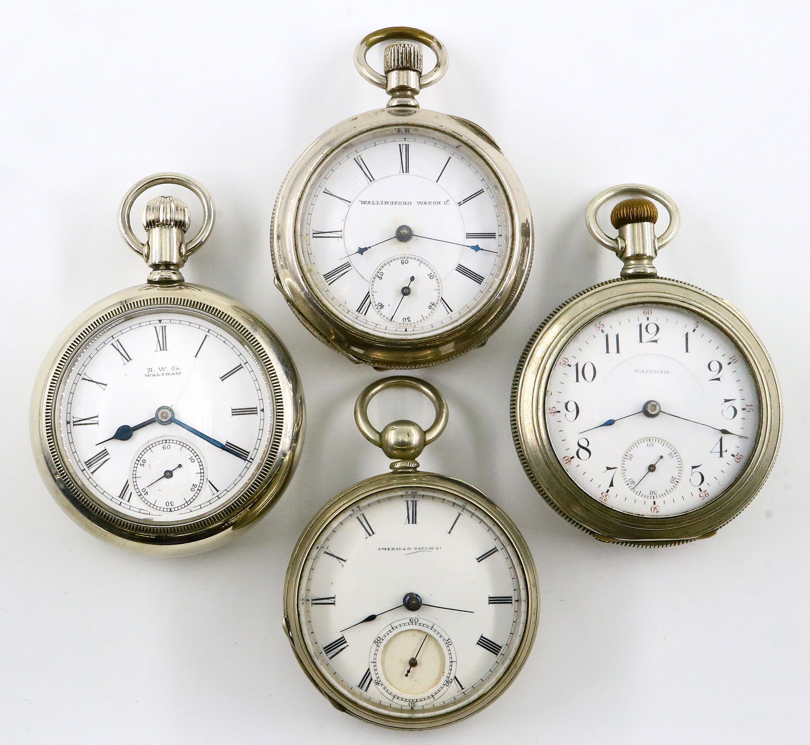 4 AWW Co. Pocket Watches (1 of 3)