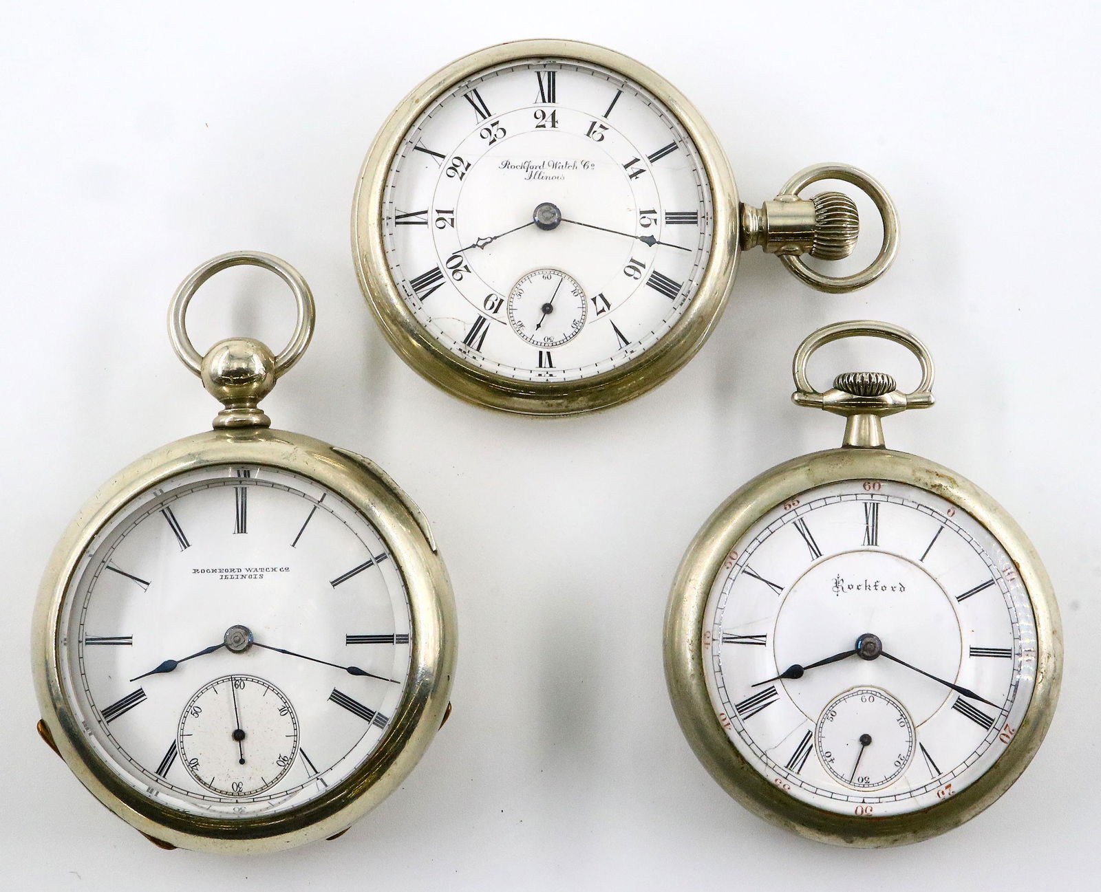 3 Rockford Pocket Watches (1 of 3)