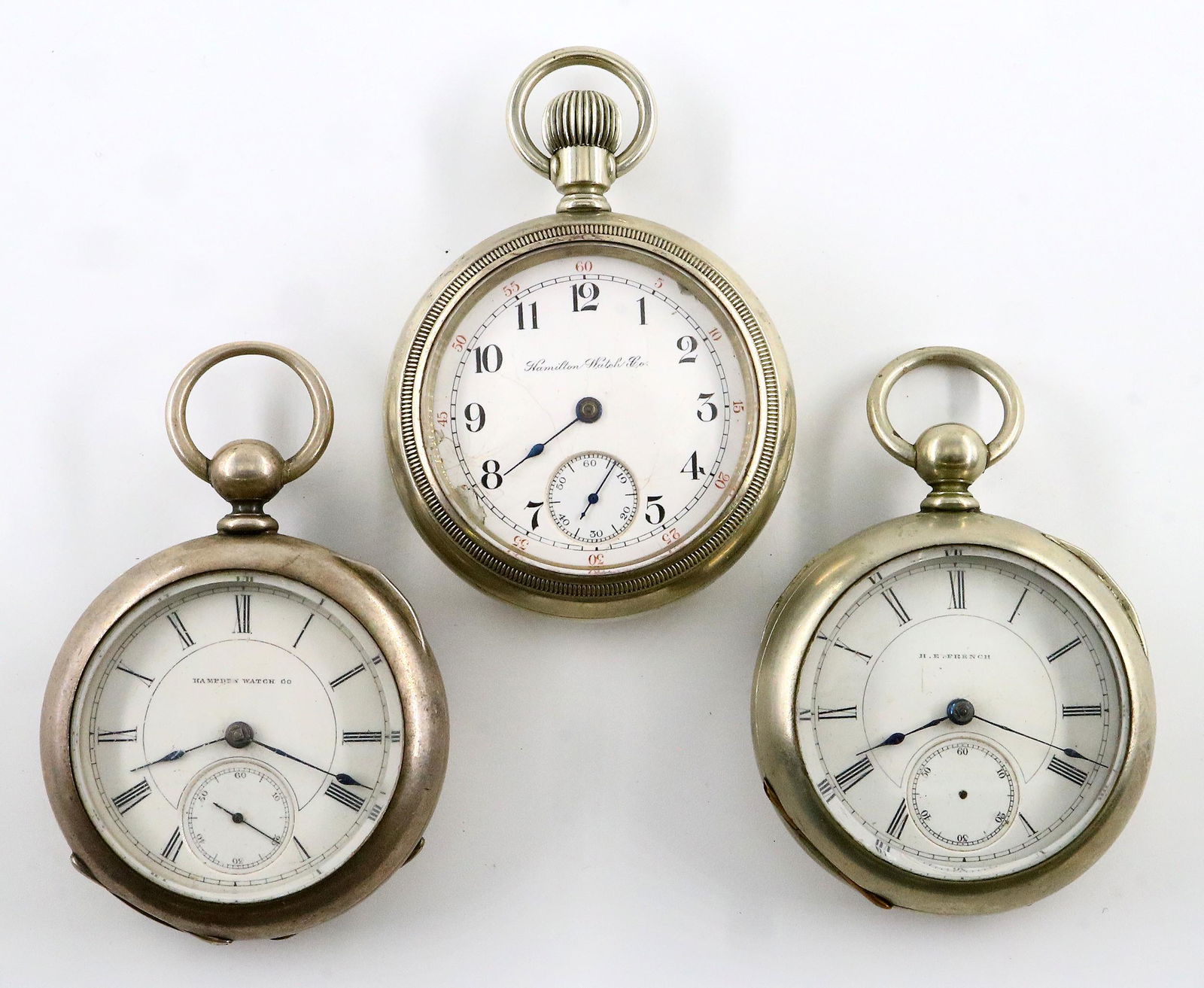 3 Hampden Pocket Watches (1 of 3)