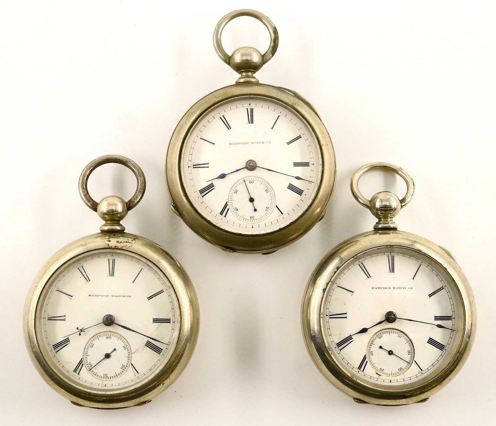 3 Hampden Pocket Watches (1 of 3)