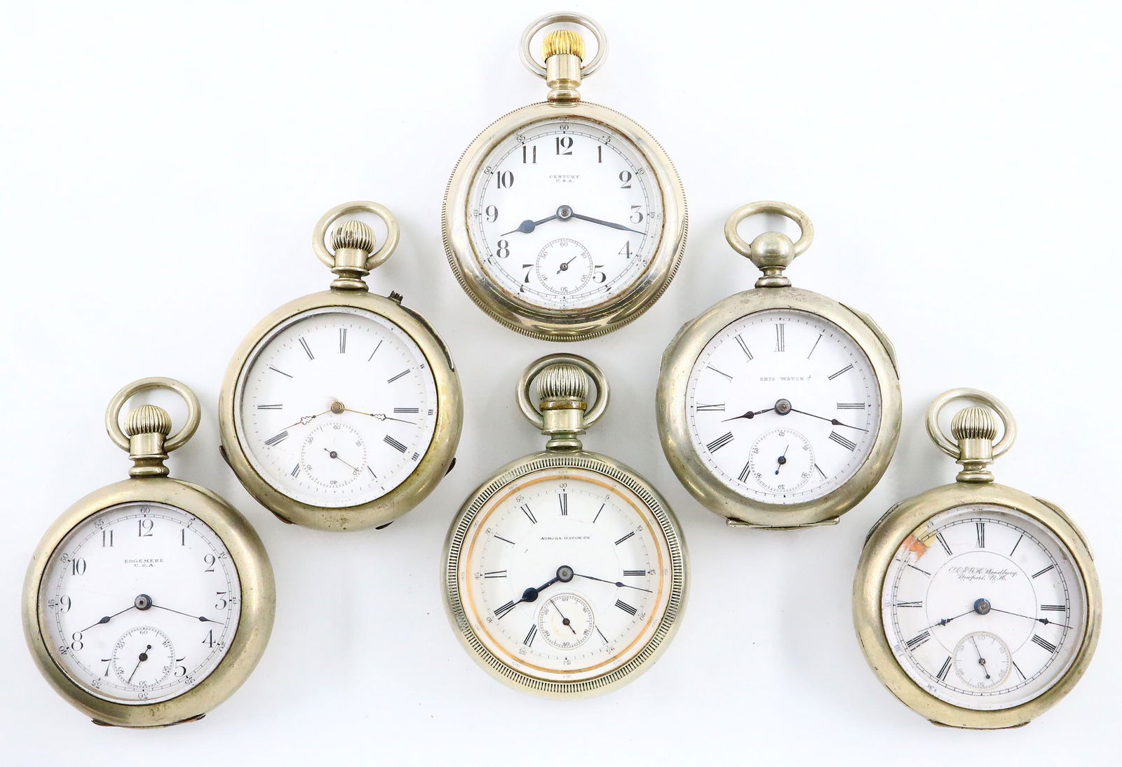 6 AWW Co. Pocket Watches (1 of 3)