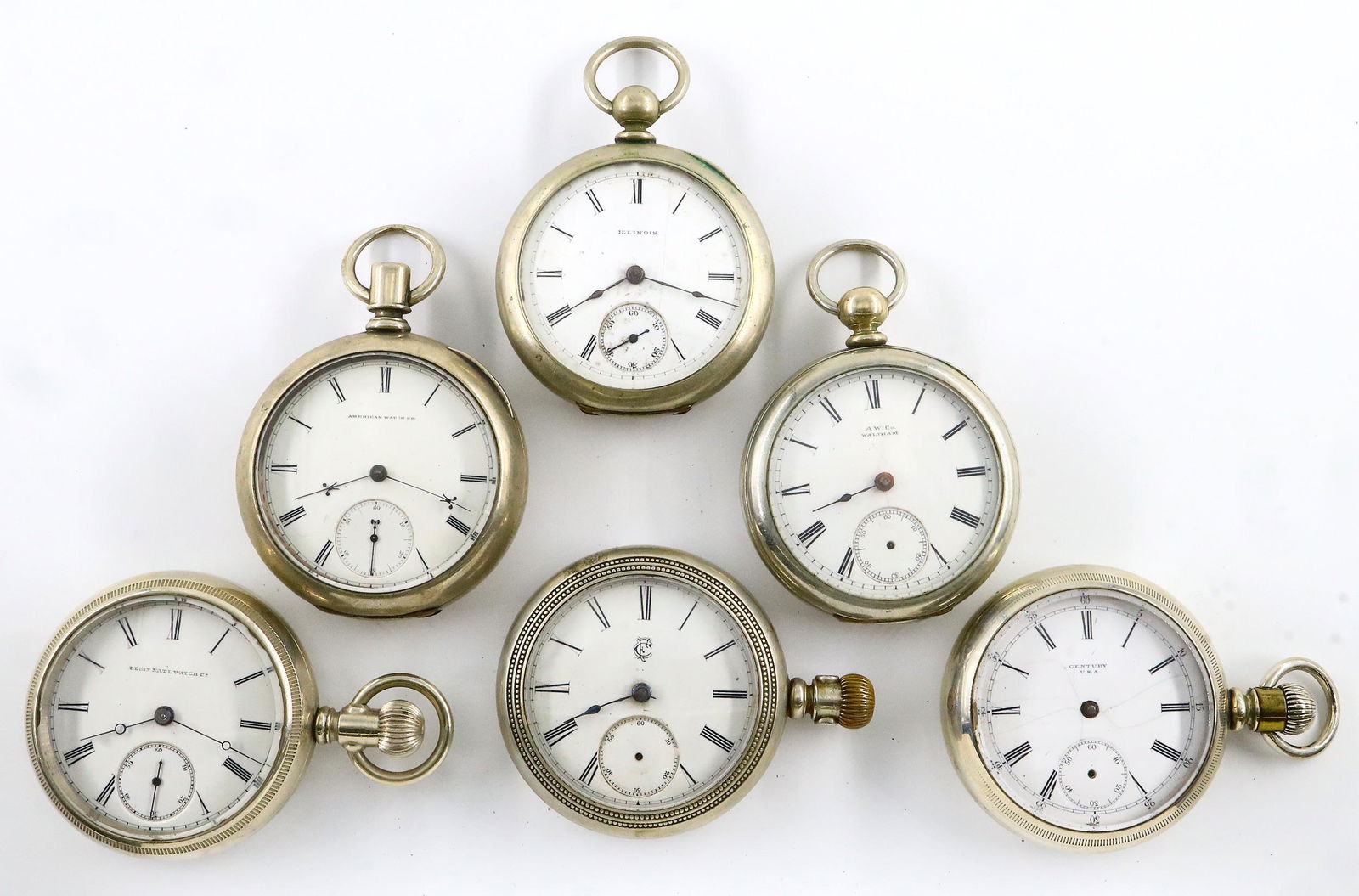 6 AWW Co. Pocket Watches (1 of 3)