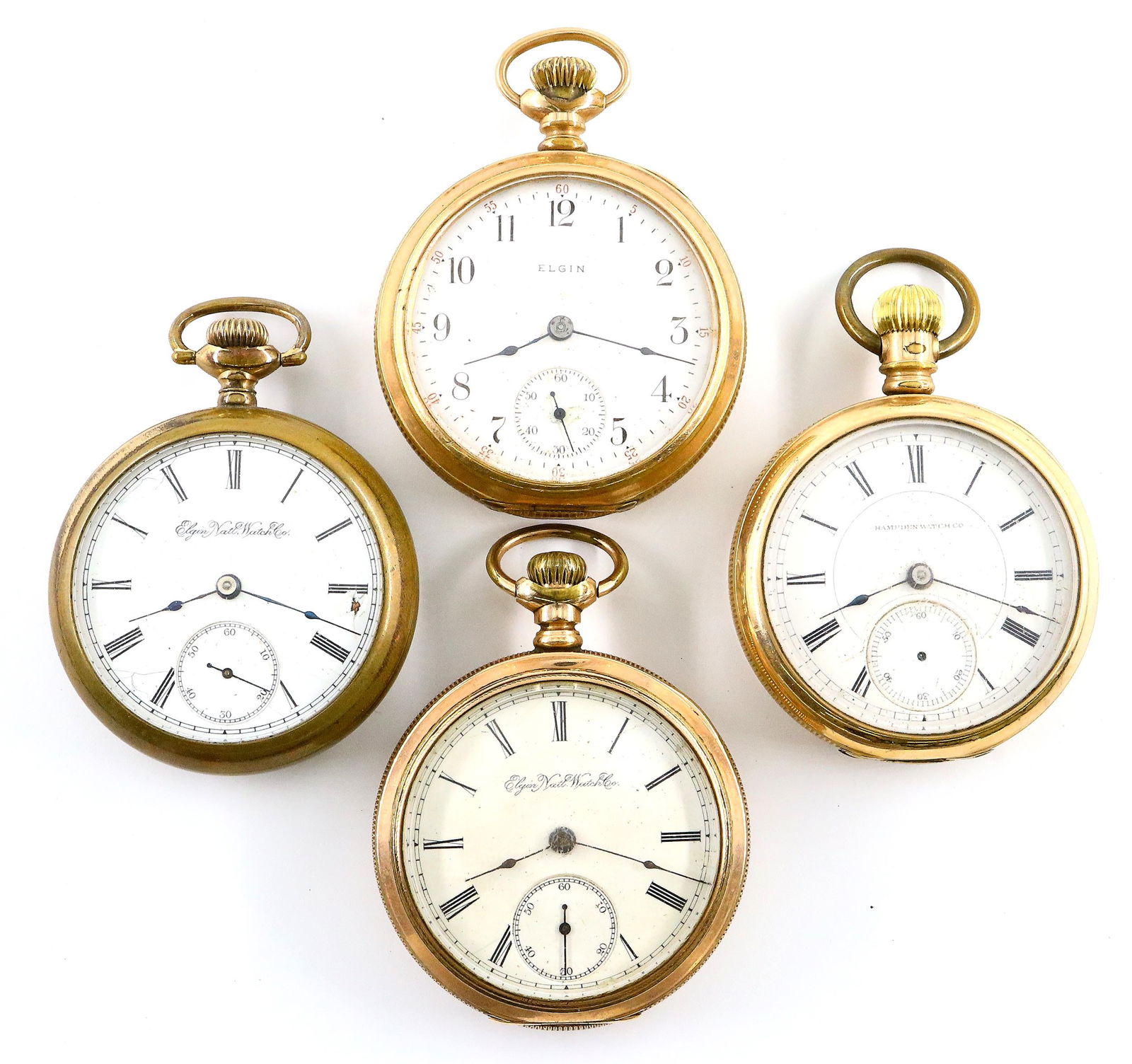4 Elgin/Hampden Pocket Watches (1 of 3)