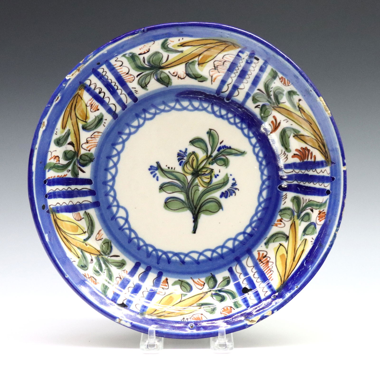 Portuguese Earthenware Charger (1 of 3)