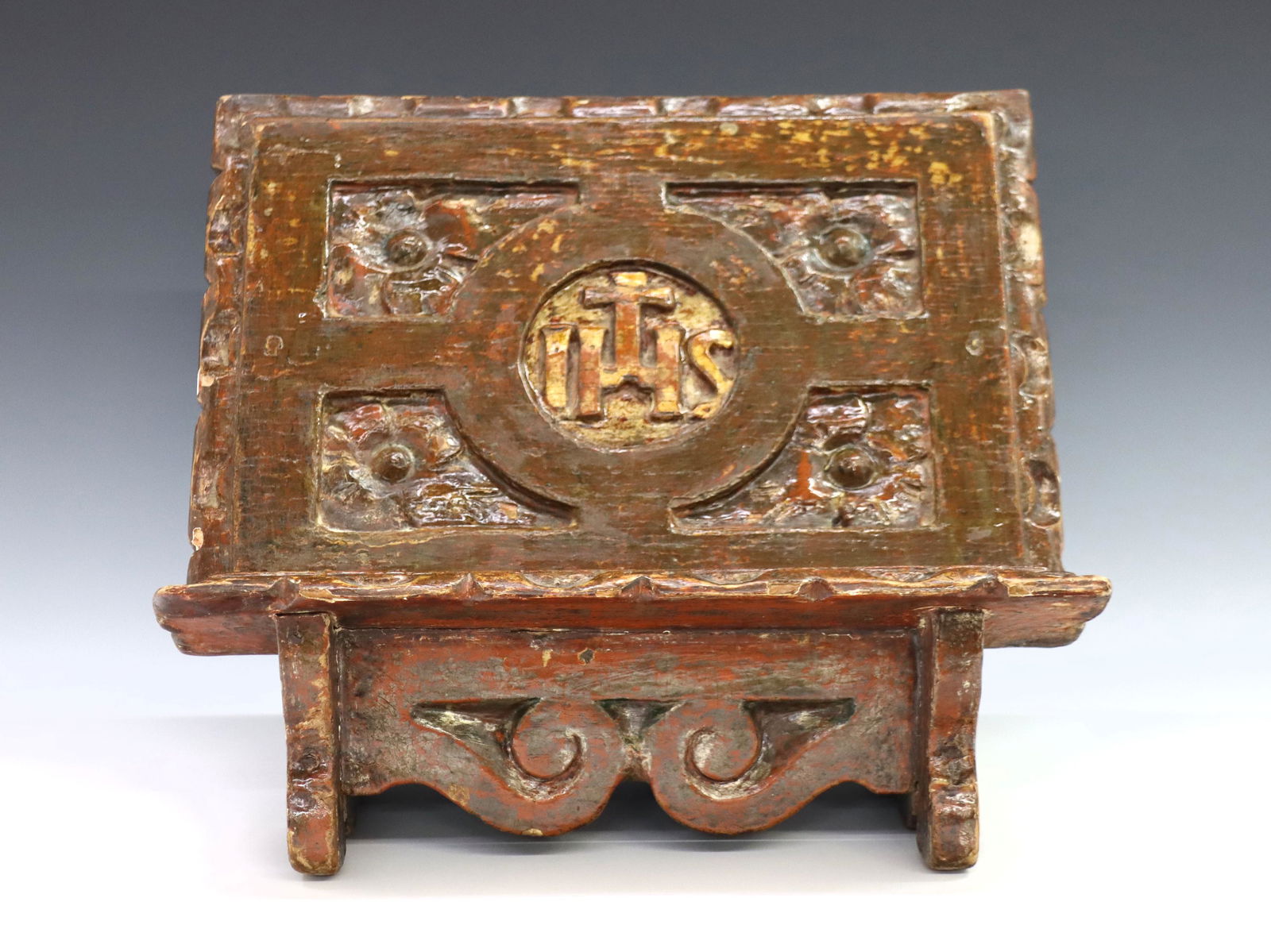 Spanish Carved Bible Stand (1 of 3)