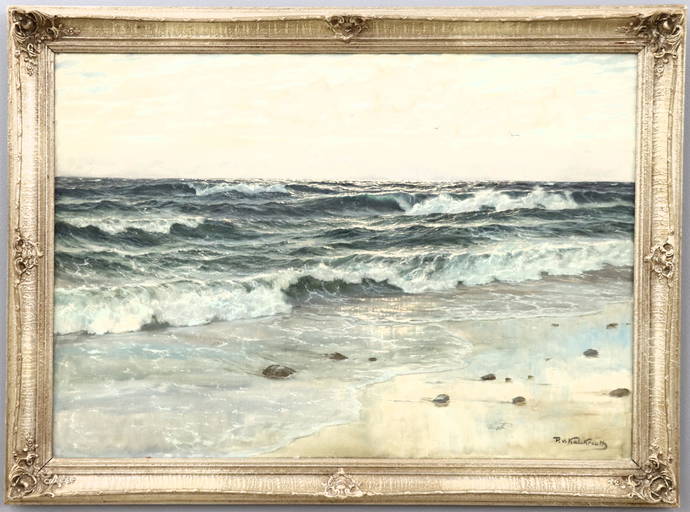 P.V. Kalckreuth Seascape (0087) on May 21, 2022 Schmidt's Antiques