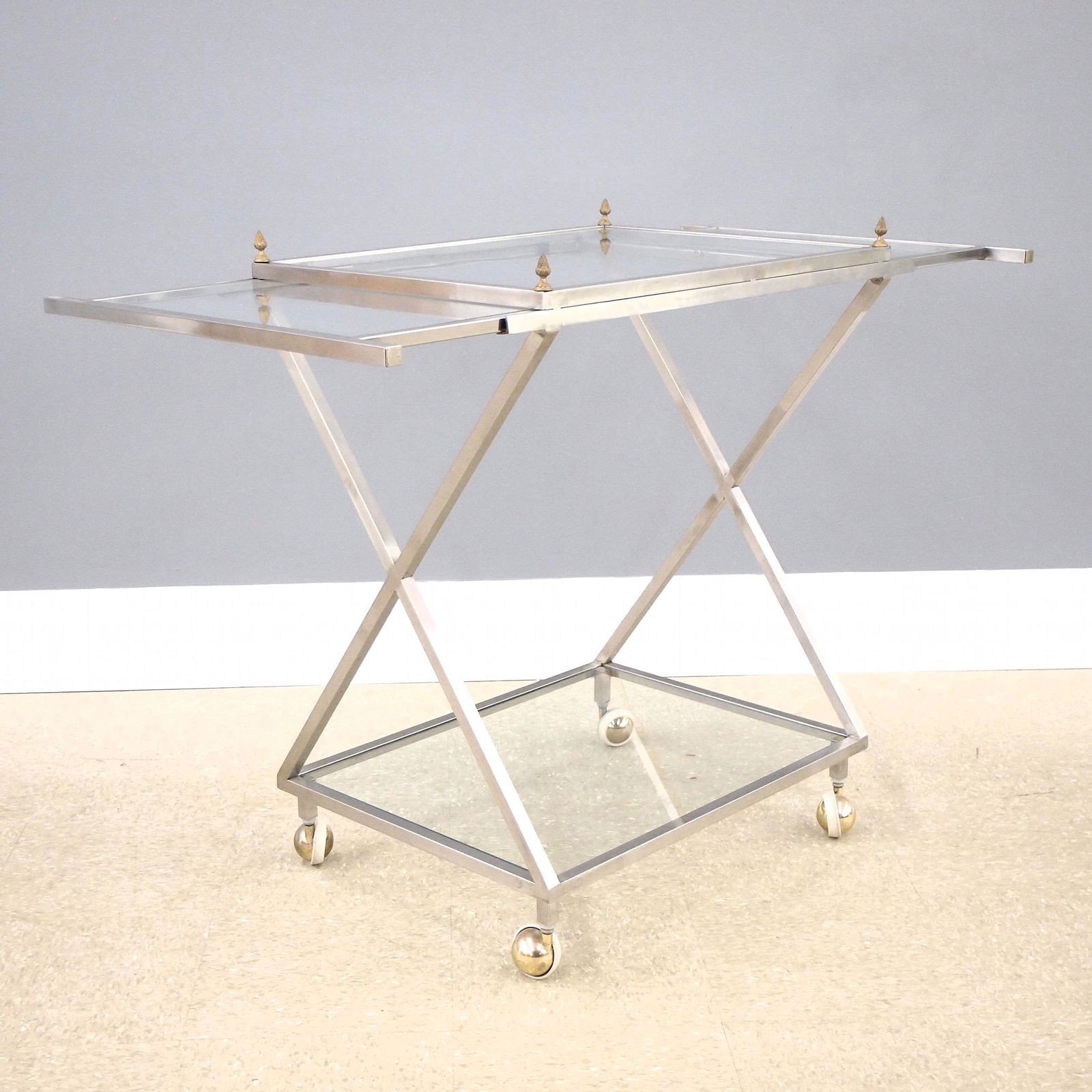Mid Century Steel Serving Cart (1 of 3)