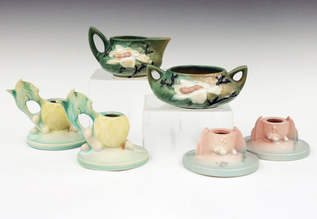 6 pcs Roseville Art Pottery (1 of 1)