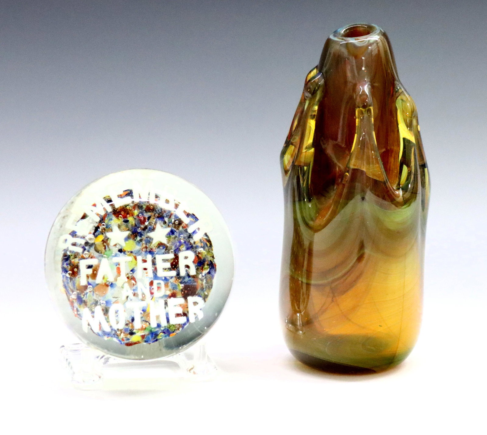 2 pcs Art Glass (1 of 2)