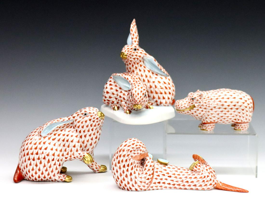 4 Herend Figures (1 of 2)