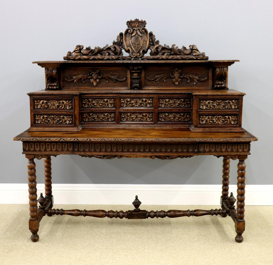 French 2 Part Writing Desk (1 of 3)