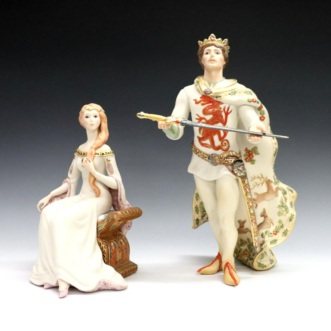 Pr Cybis Arthur & Guinevere Figures (1 of 2)
