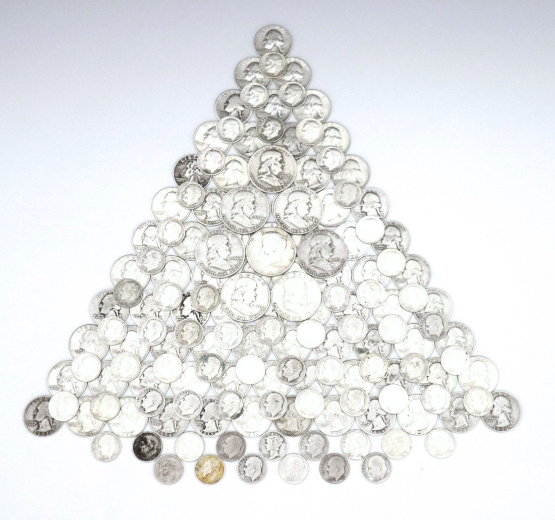 151 Silver U. S. Coins (1 of 3)