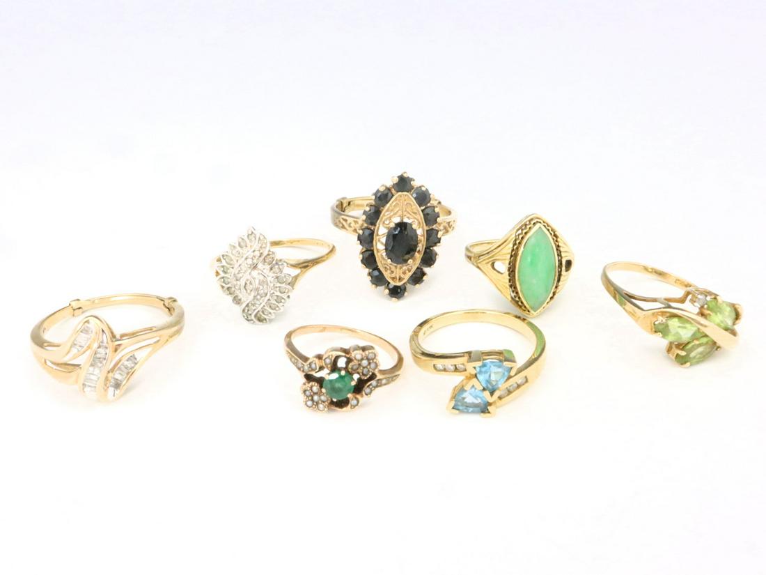 7 10k Gold Rings (1 of 1)